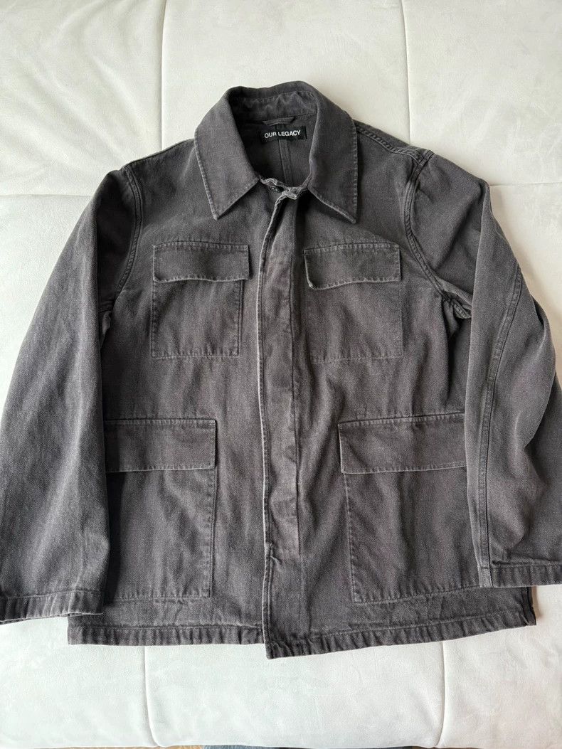 Our Legacy Our Legacy Washed Gray Utility Jacket Size US L / EU 52-54 / 3 - 1 Thumbnail