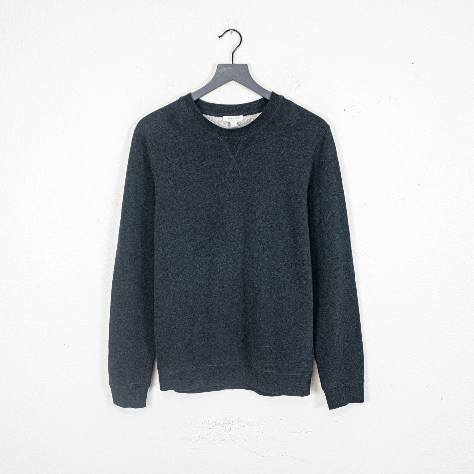 Sunspel Sunspel Loopback Sweatshirt crewneck cotton dark gray Small Size US S / EU 44-46 / 1 - 1 Thumbnail