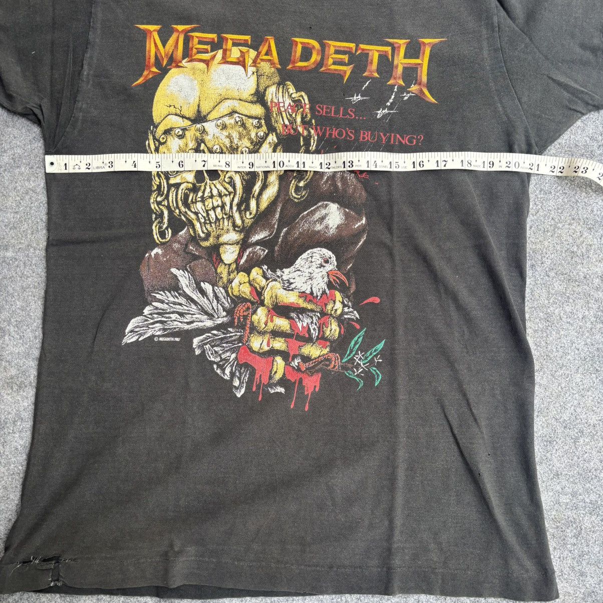 Band Tees Vintage Megadeth 1987 Peace Sells But Who Is Buying T shirt Size US L / EU 52-54 / 3 - 4 Thumbnail