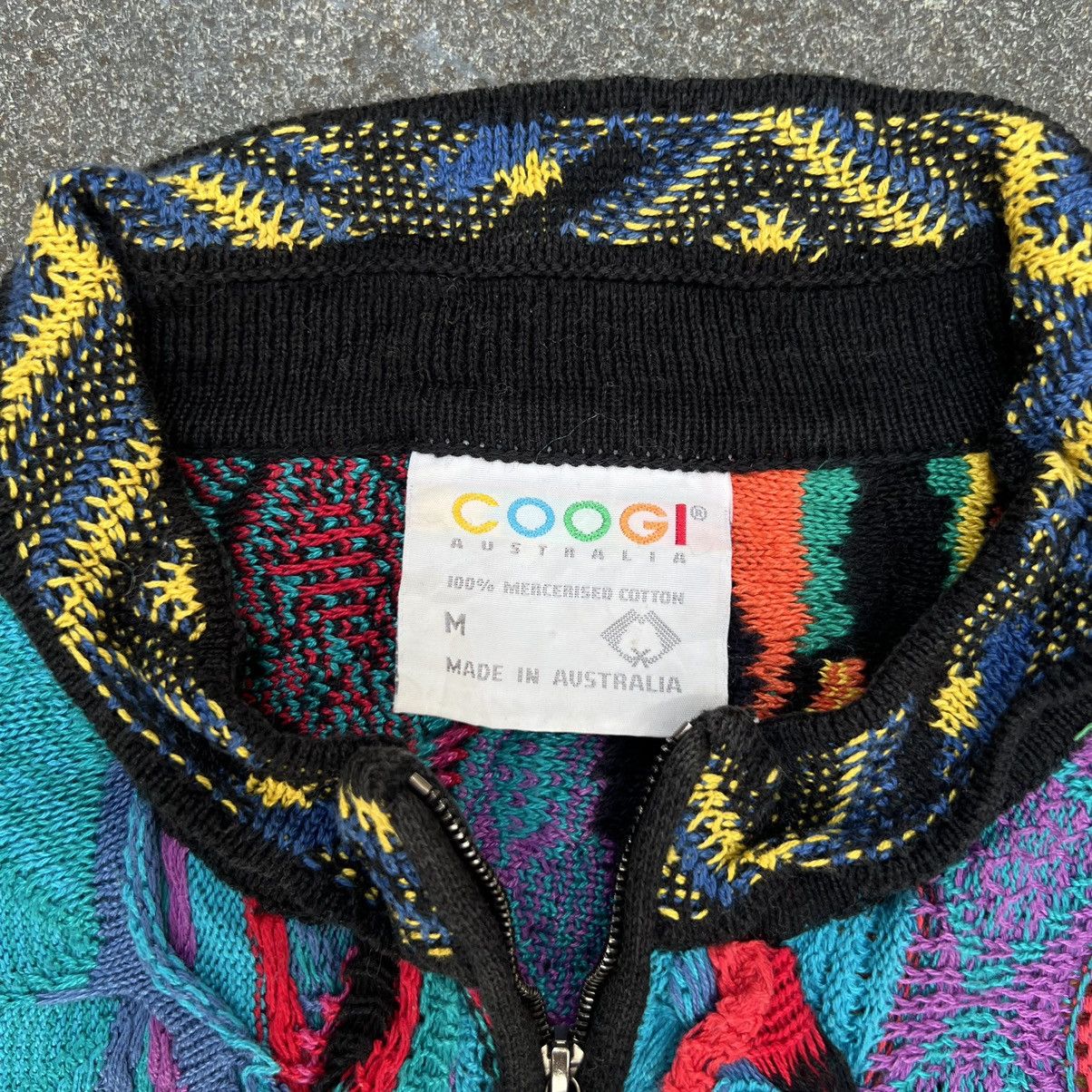 Coogi × Vintage Crazy Vintage Coogi 3D Cable Knit Multicolour Sweater Size US M / EU 48-50 / 2 - 3 Thumbnail