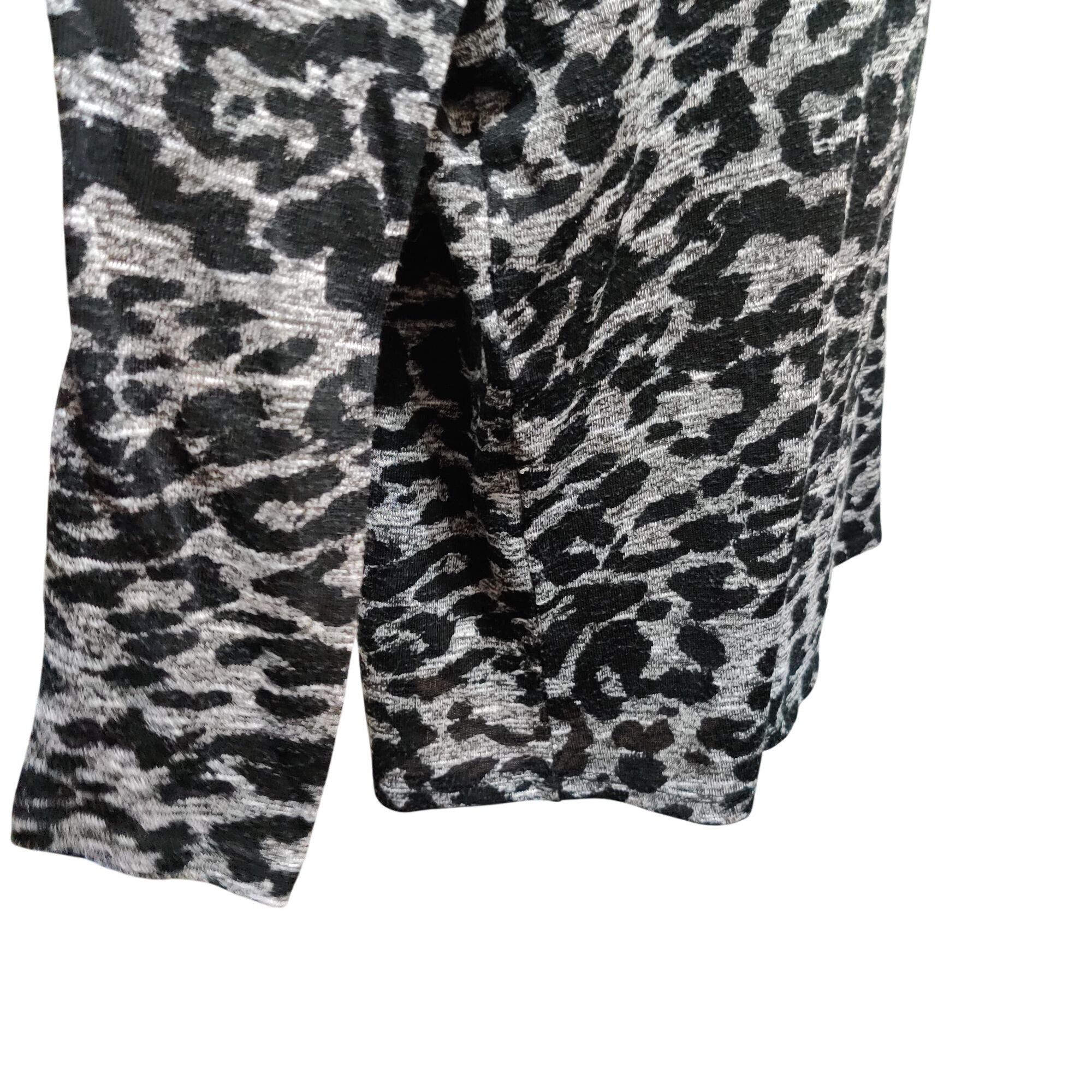 Other Sunny Leigh Plus Size 1X Black Gray Leopard Print Tunic Top Size XL / US 12-14 / IT 48-50 - 9 Thumbnail