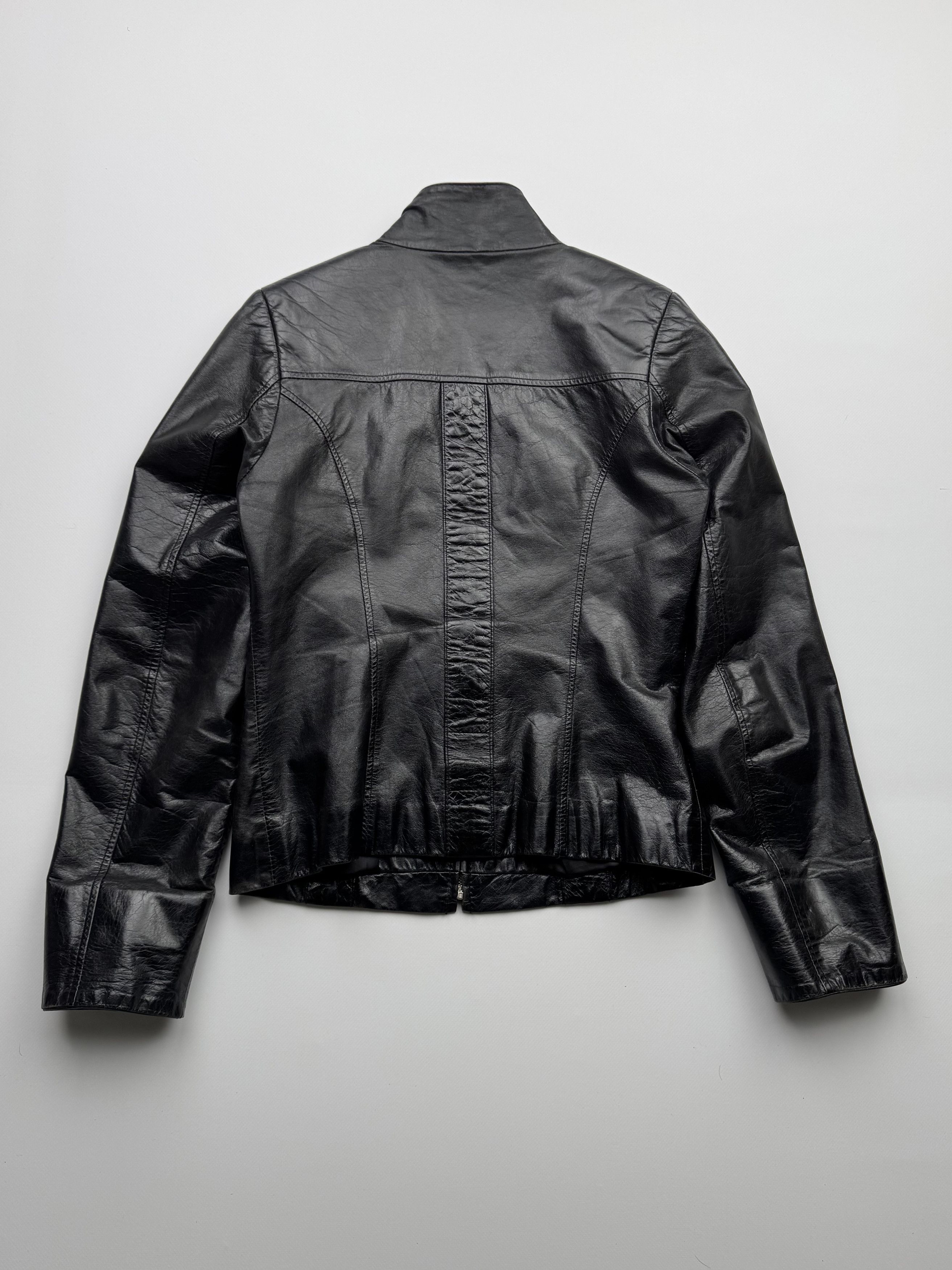 Vintage Vintage Cropped Leather Jacket B248(V16)E2 Size XS / US 0-2 / IT 36-38 - 6 Thumbnail