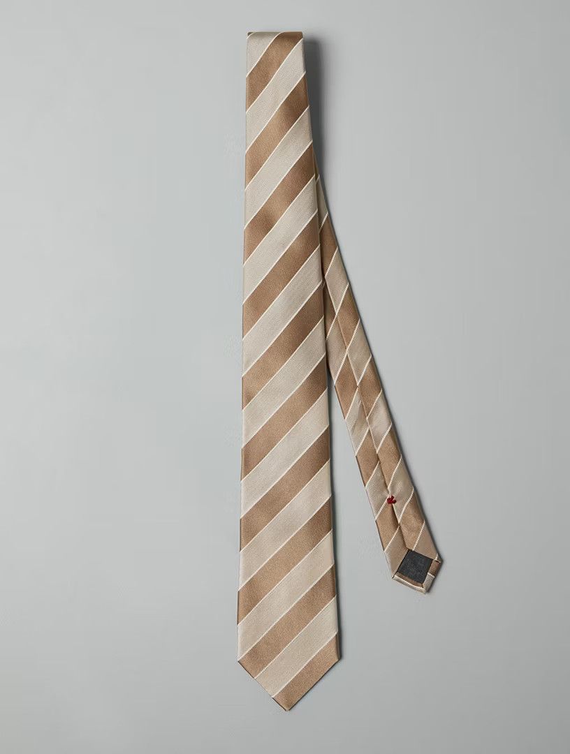 Brunello Cucinelli o1la1rc1a0425 Size: OS/Tie in Brown Size ONE SIZE - 1 Thumbnail