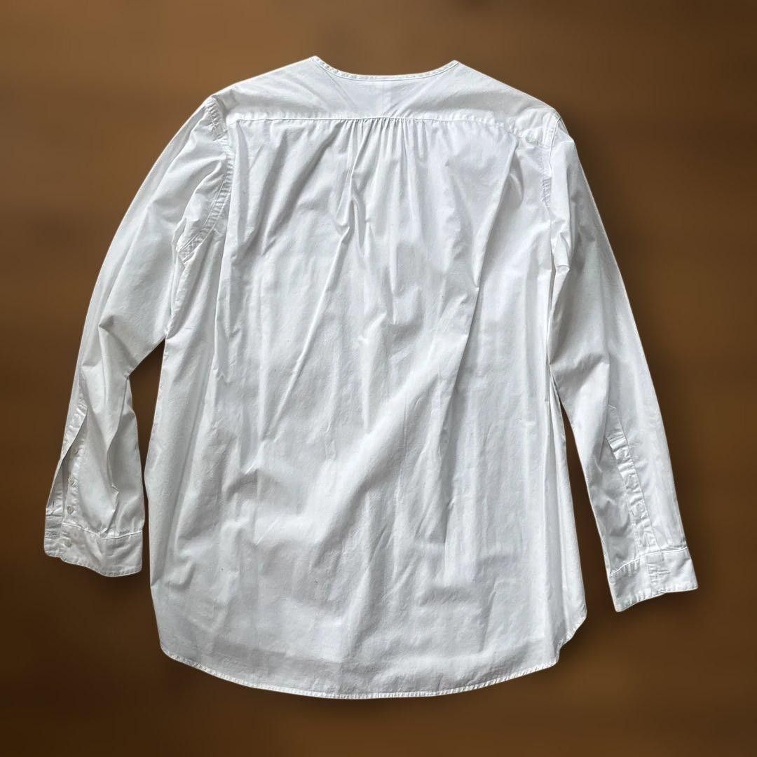 KLASICA Collarless White Button Shirt Size US L / EU 52-54 / 3 - 2 Thumbnail
