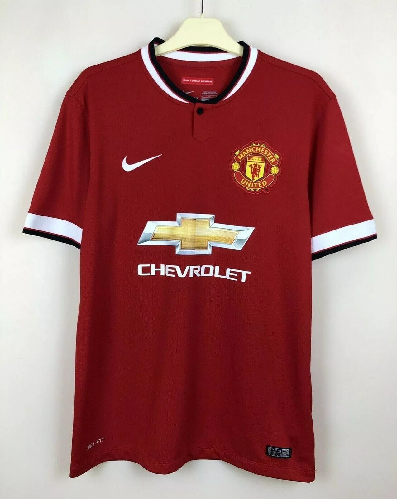 Nike MANCHESTER UNITED 2014 2015 HOME JERSEY SOCCER JANUZAJ Size US M / EU 48-50 / 2 - 2 Thumbnail