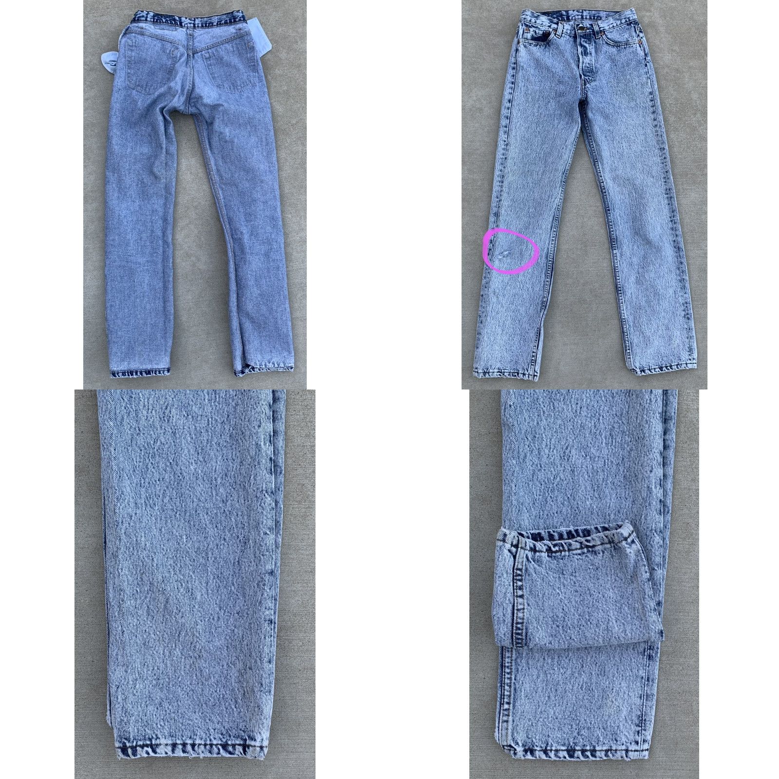 Levi's VINTAGE Levi’s 501 Jeans Button Fly Jeans Men Regular 29W 32L Blue Denim Cotton See Pics 501 Vintage Levi’s 90s? Size US 29 - 10 Thumbnail