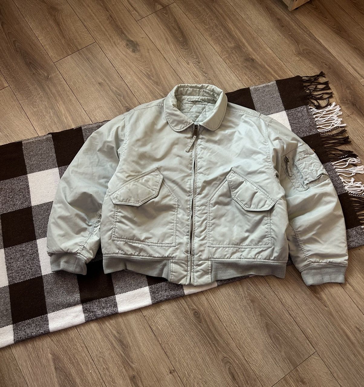 Vintage Vintage Buster CWU MA-1 bomber jacket mens rare Size US L / EU 52-54 / 3 - 1 Thumbnail