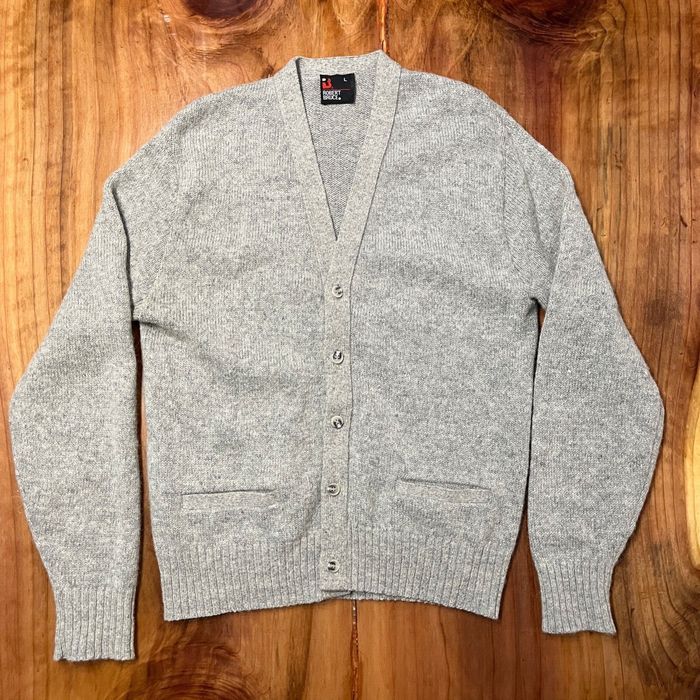 Vintage Vintage Robert Bruce Wool Men's Large Gray Cardigan Sweater USA ...