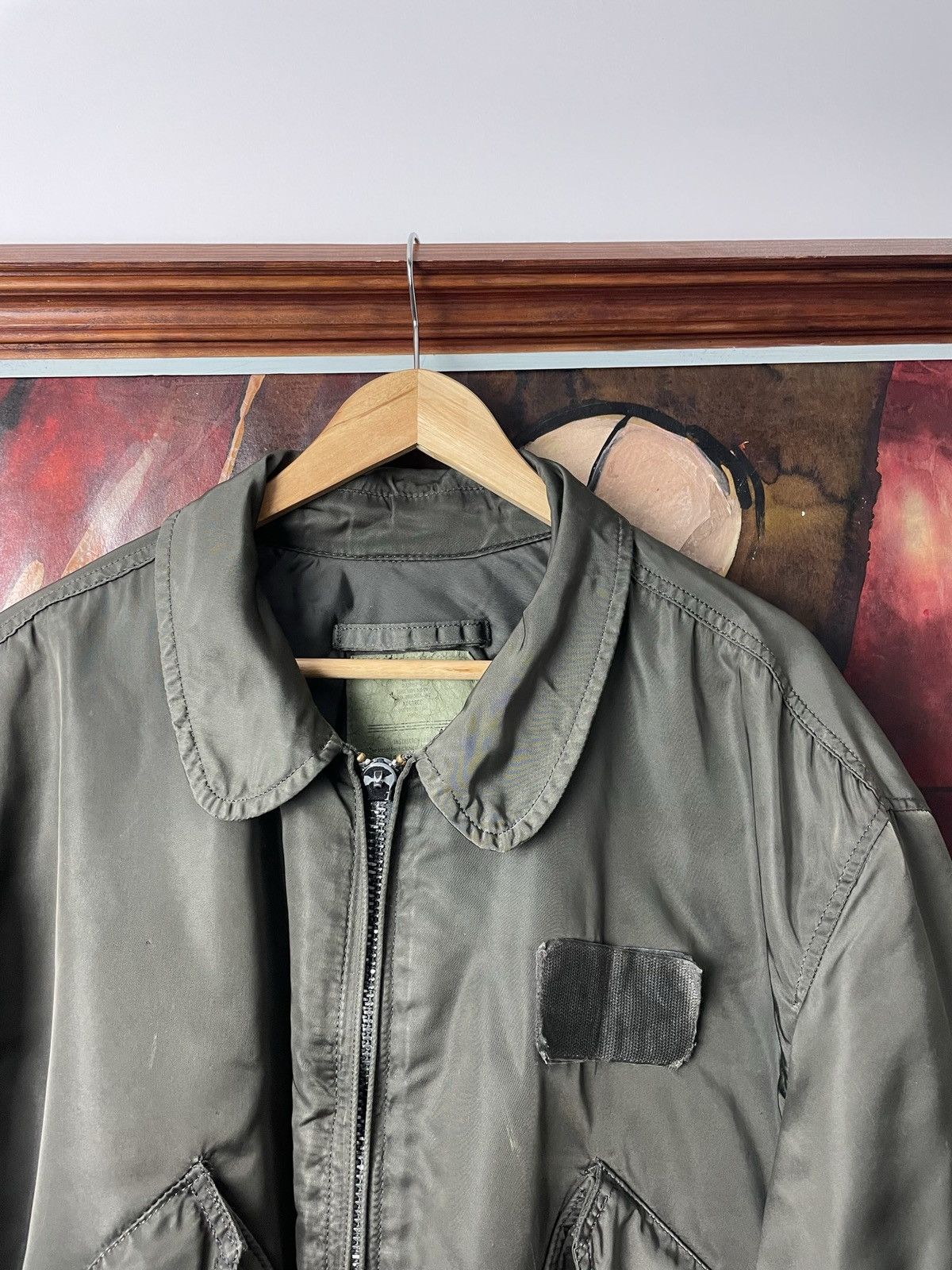 Alpha Industries Alpha Industries Vintage Made In USA Trashed Bomber Jacket Size US XL / EU 56 / 4 - 2 Thumbnail