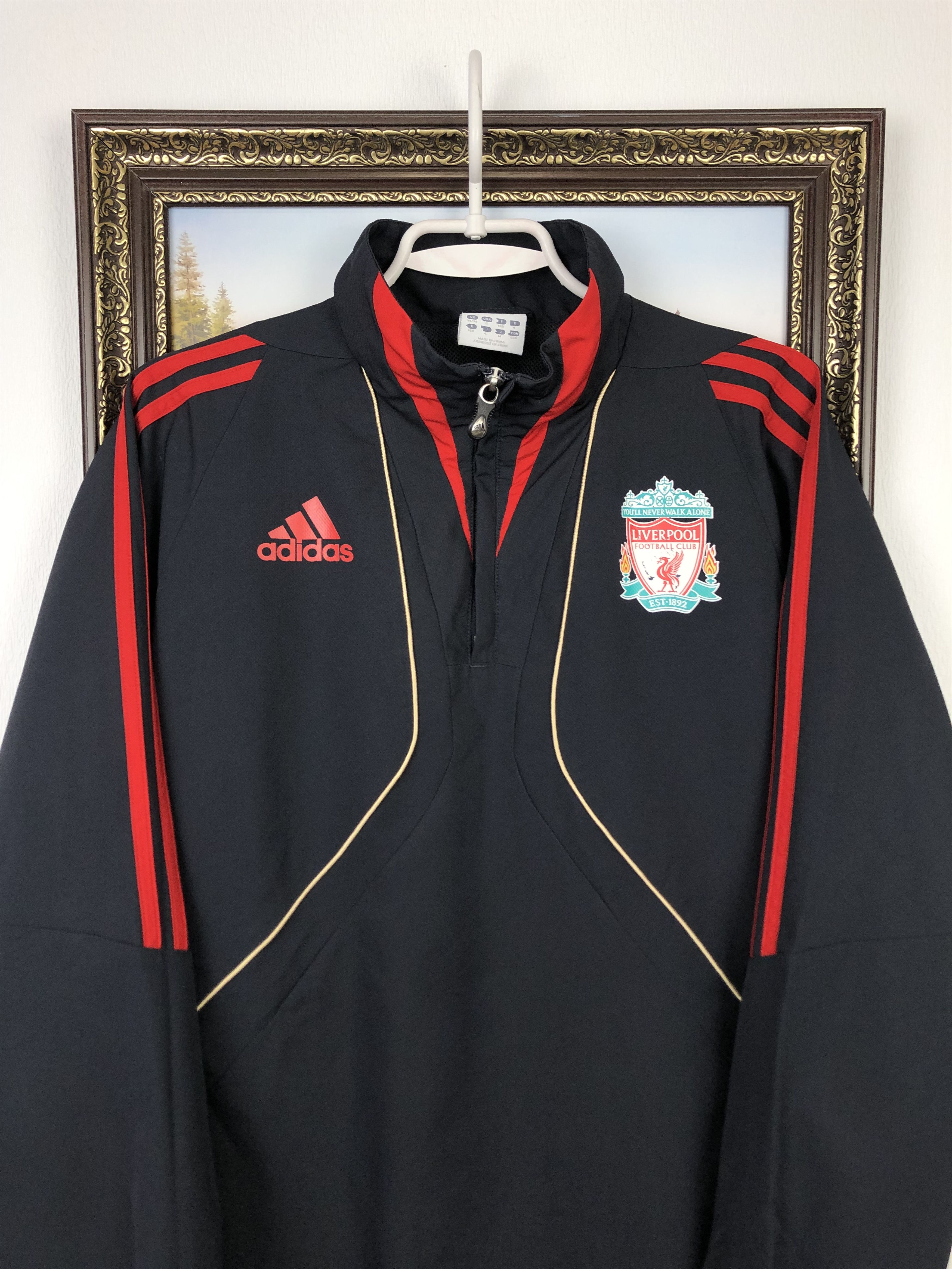Adidas Vintage Liverpool Football Jacket Soccer Track Top Hype Size US S / EU 44-46 / 1 - 2 Thumbnail
