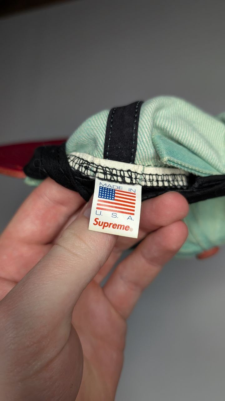 Supreme Supreme 2018 denim suede compact logo 6 panel cap Size ONE SIZE - 5 Thumbnail