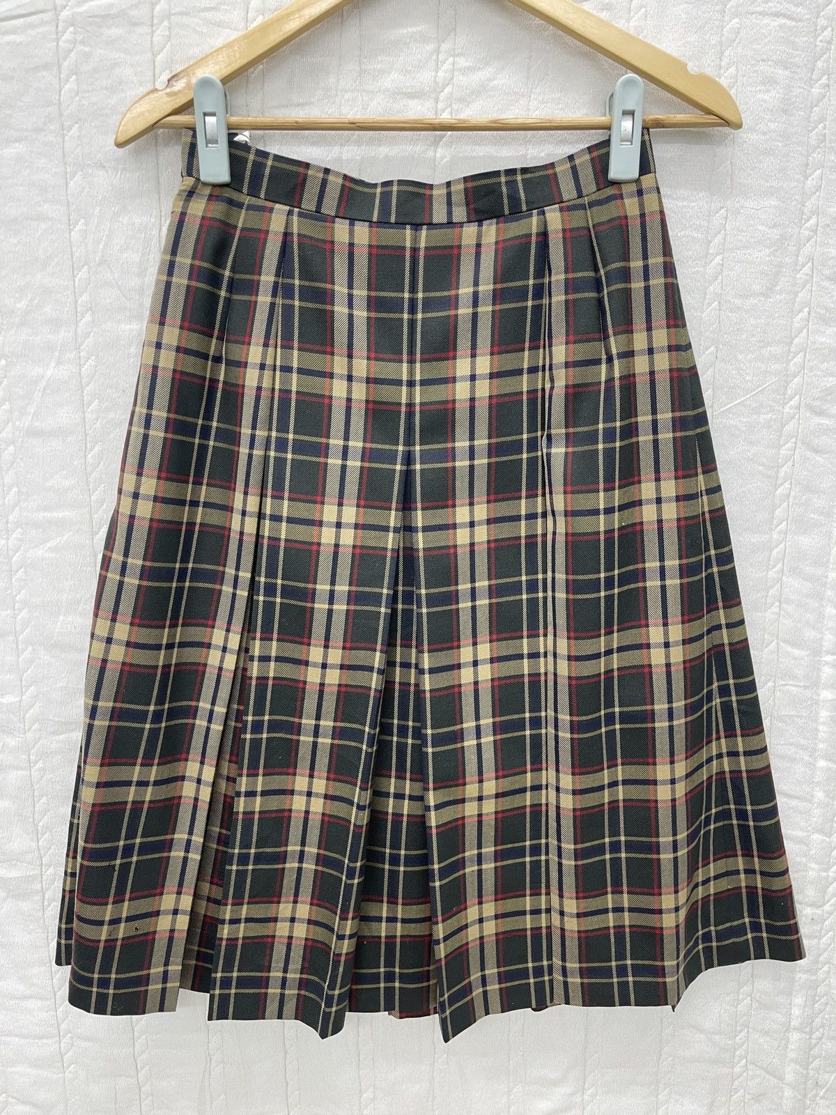 VTG DAKS LONDON MIDI SKIRT TARTANS