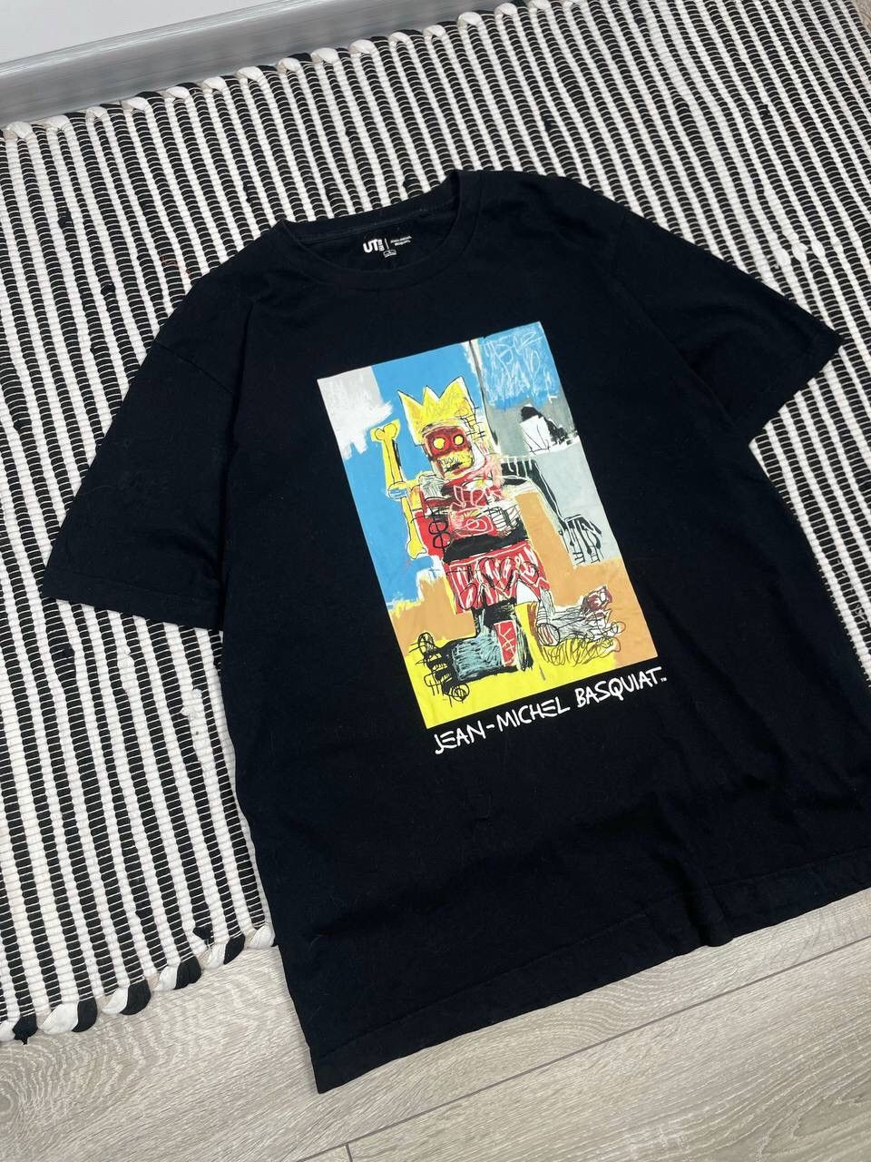 Japanese Brand × Jean-Michel Basquiat × Uniqlo Uniqlo Michel Basquiat Logo Tee T-Shirt Y2K Size US L / EU 52-54 / 3 - 2 Thumbnail