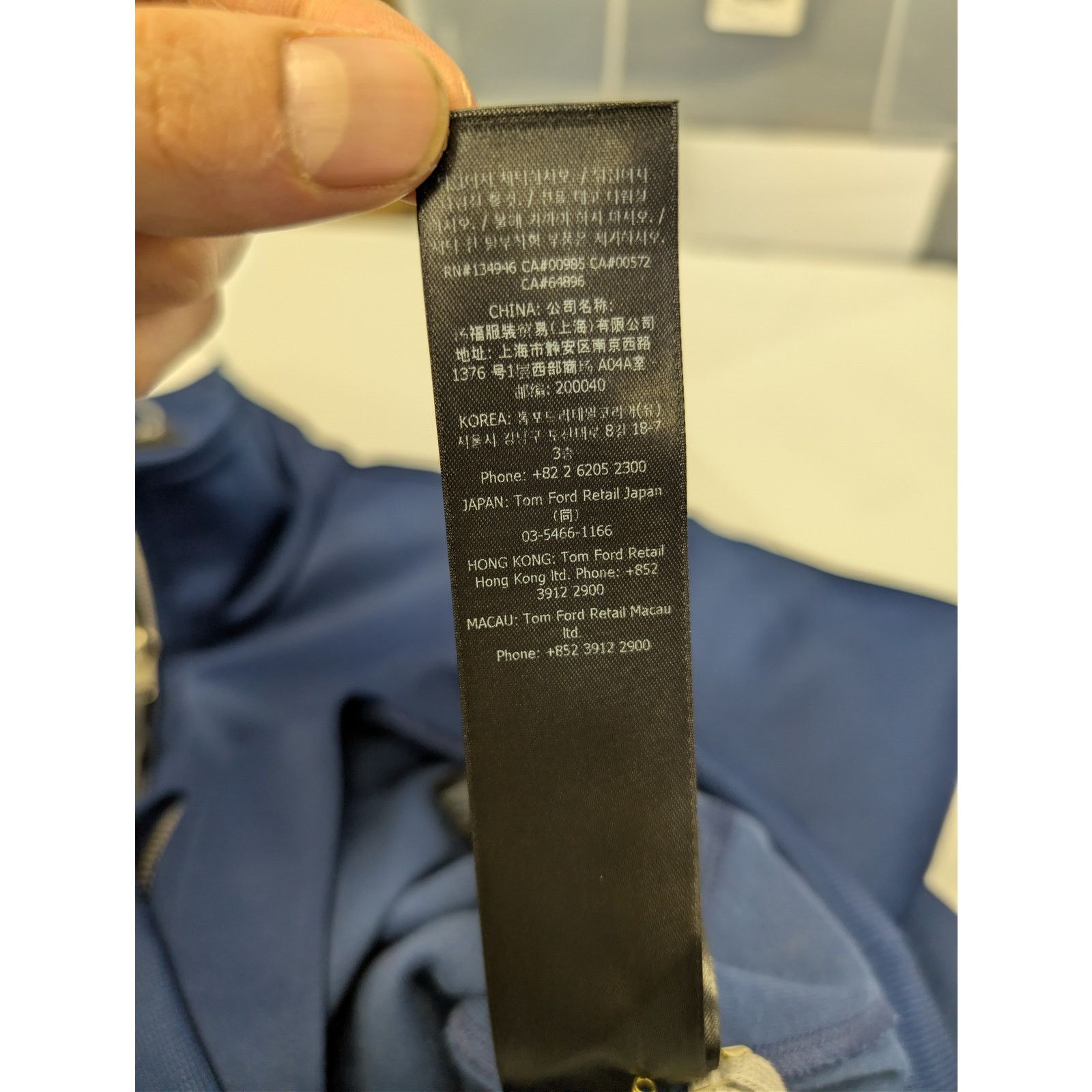 Tom Ford o1rshd1 Techno tracksuit Jacket in Midnight Blue Size US S / EU 44-46 / 1 - 18 Thumbnail