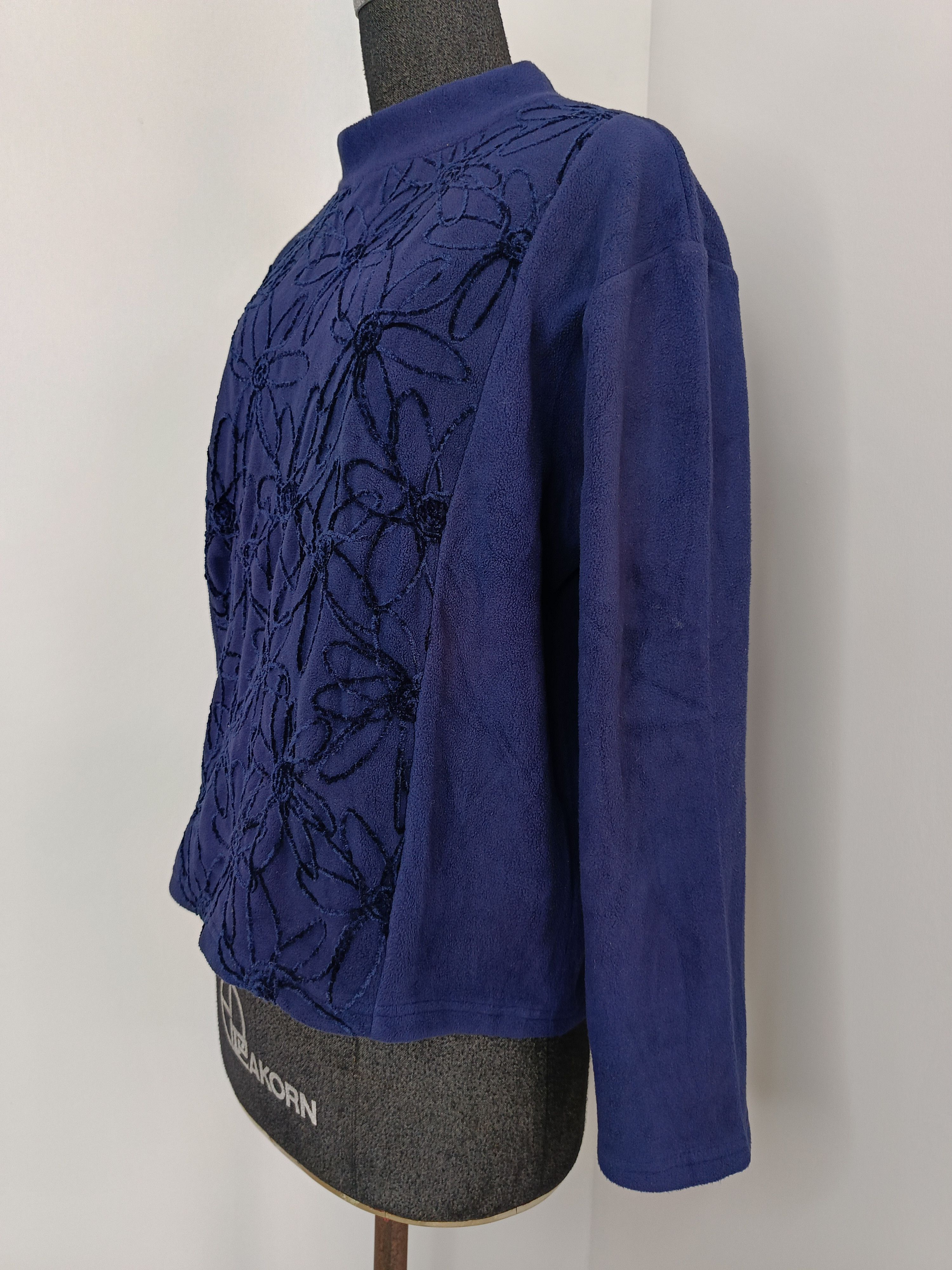 HAI sporting gear by Issey Miyake Japan indigo poly sweater