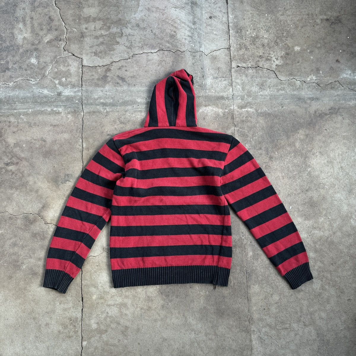 20471120 × Japanese Brand × Seditionaries Vintage Stripe Printed Hooded Sweater Size US M / EU 48-50 / 2 - 2 Thumbnail