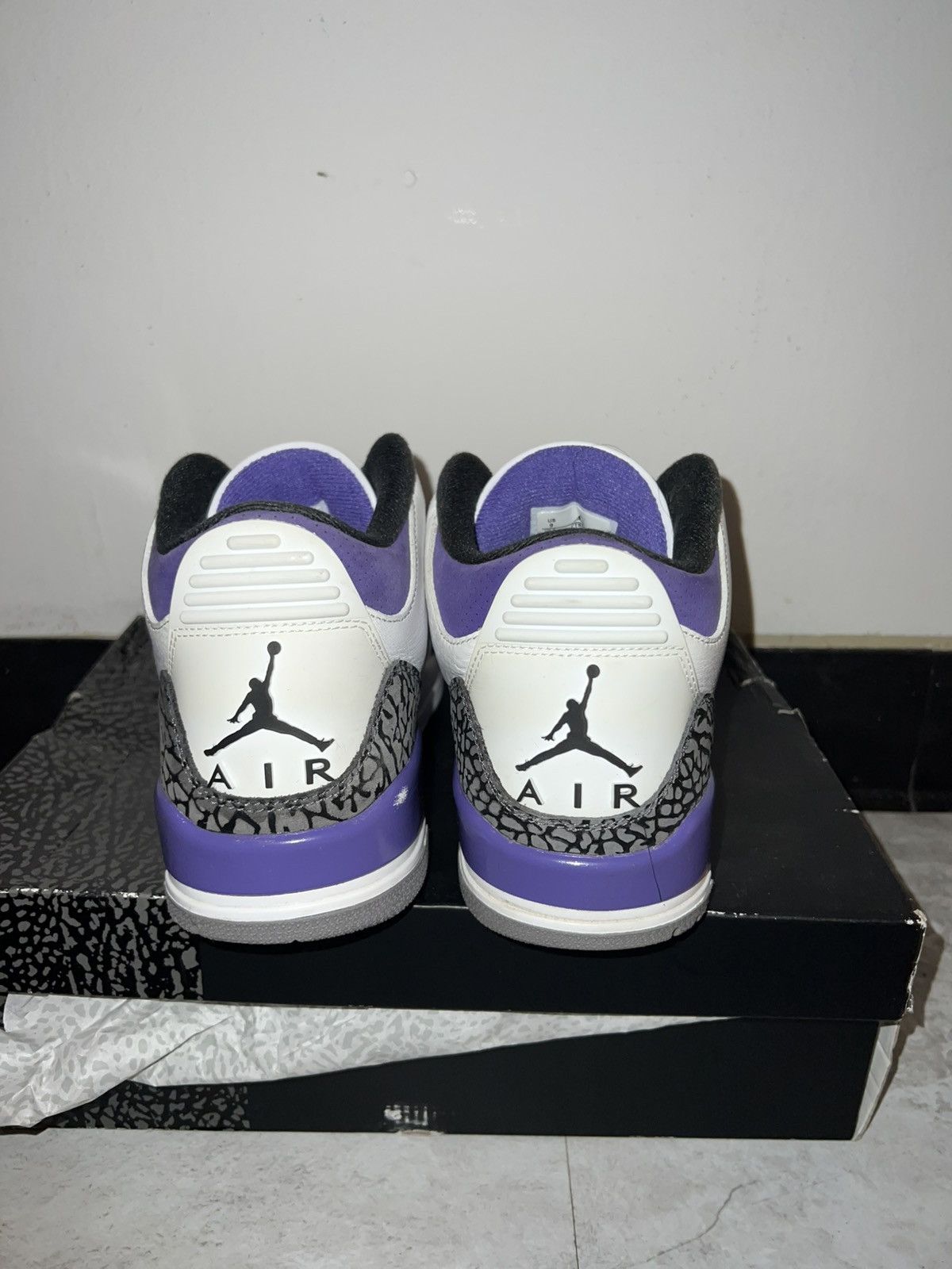 Jordan Brand Purple Air Jordan 3s Size US 9 / IT 39 - 4 Thumbnail