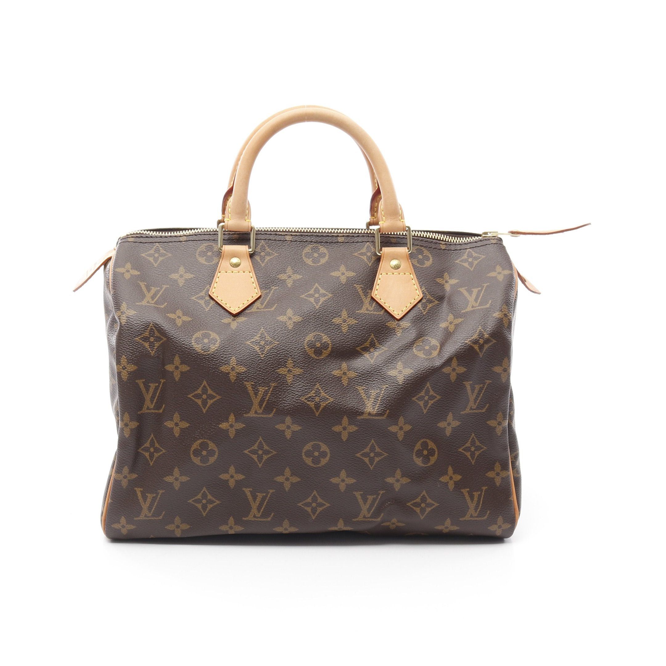 Louis Vuitton Louis Vuitton Speedy 30 Monogram Handbag Leather Brown Size ONE SIZE - 1 Thumbnail
