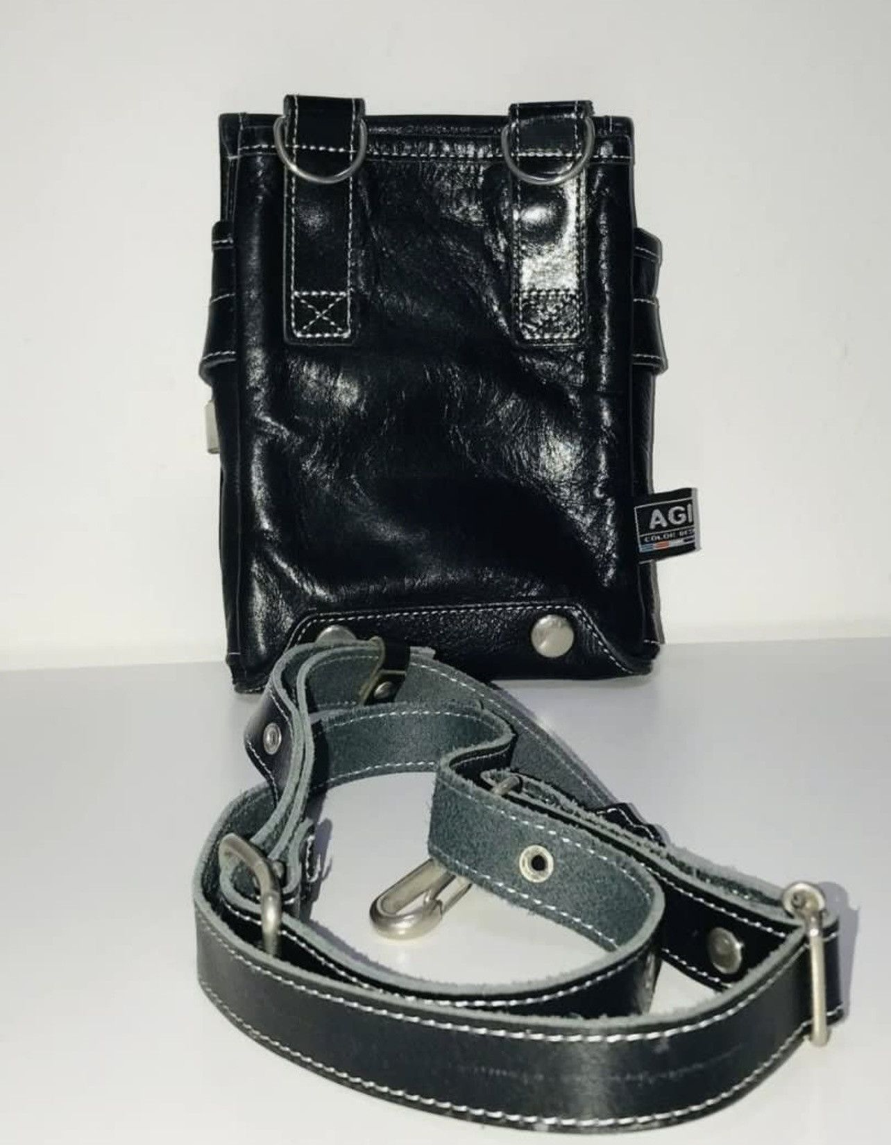 Japanese Brand AGLITY LEATHER CROSSBODY BAG Size ONE SIZE - 2 Thumbnail