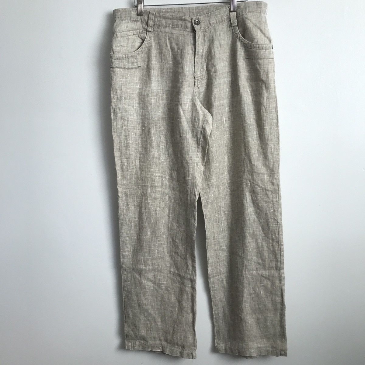 Zara Santoryo Textile 100% Linen Pant Mens EU 44 Size US 36 / EU 52 - 1 Thumbnail
