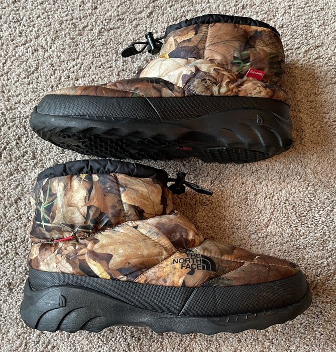 Supreme Supreme x Northface TNF Leaves Nuptse Bootie | Grailed