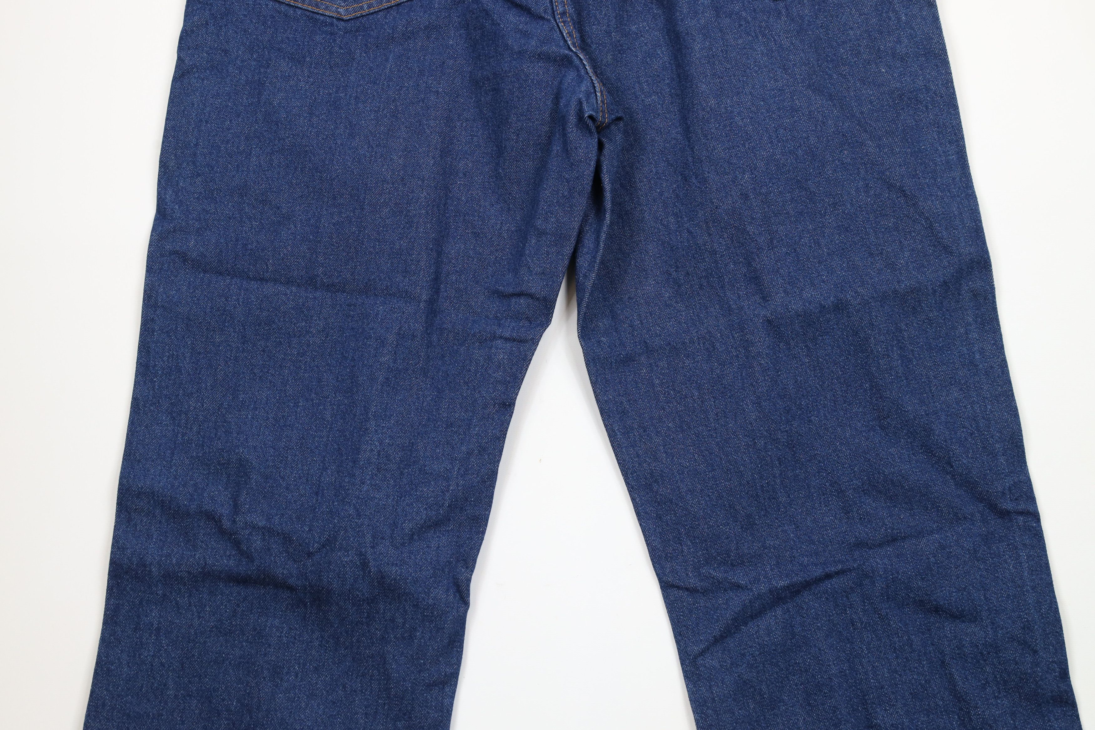 Dickies × Vintage Deadstock Vintage Y2K Dickies Wide Leg Dungaree Denim Jeans Size US 38 / EU 54 - 9 Thumbnail