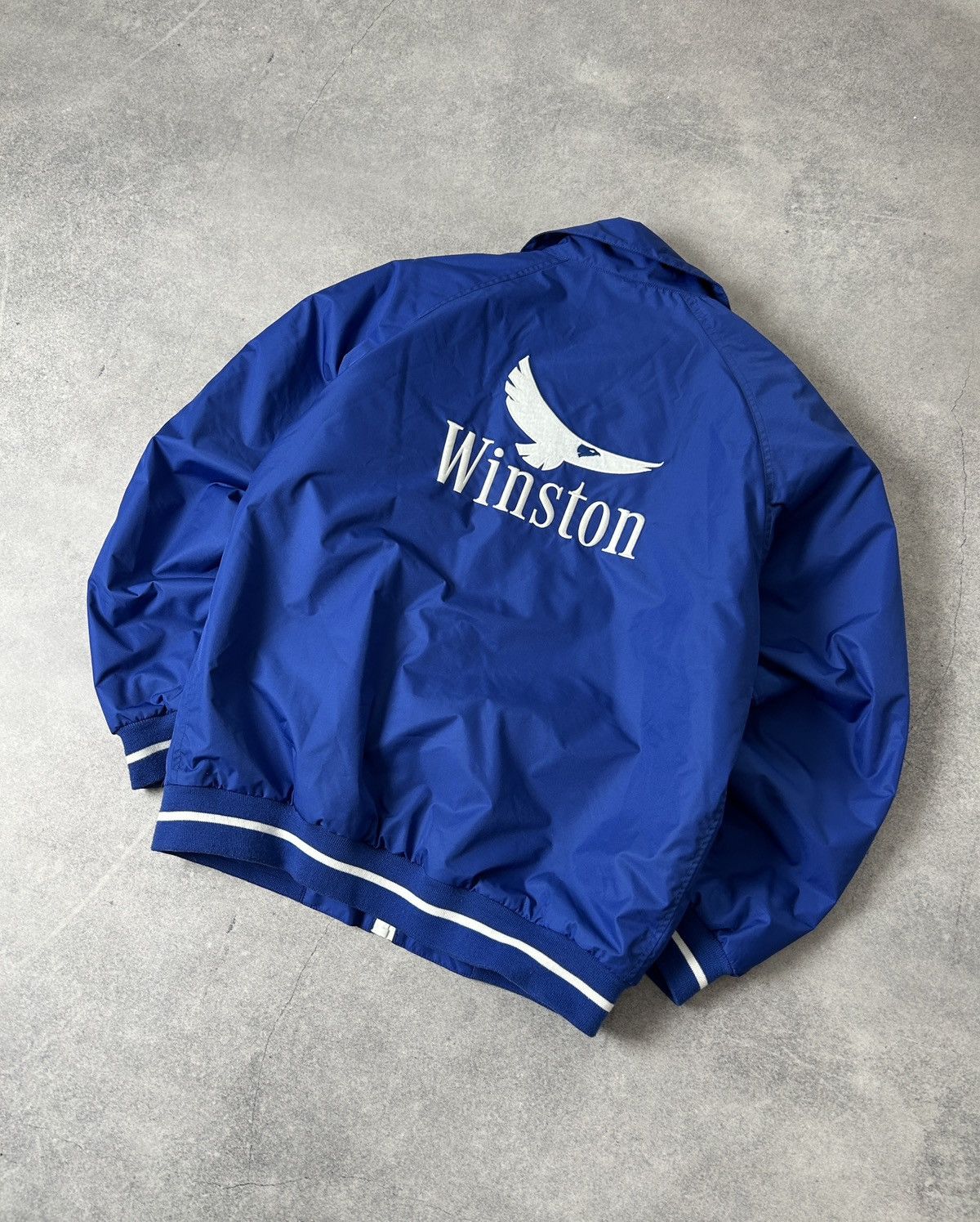 Vintage Vintage Winston blue cigarettes jacket mens bombers Size US M / EU 48-50 / 2 - 1 Thumbnail