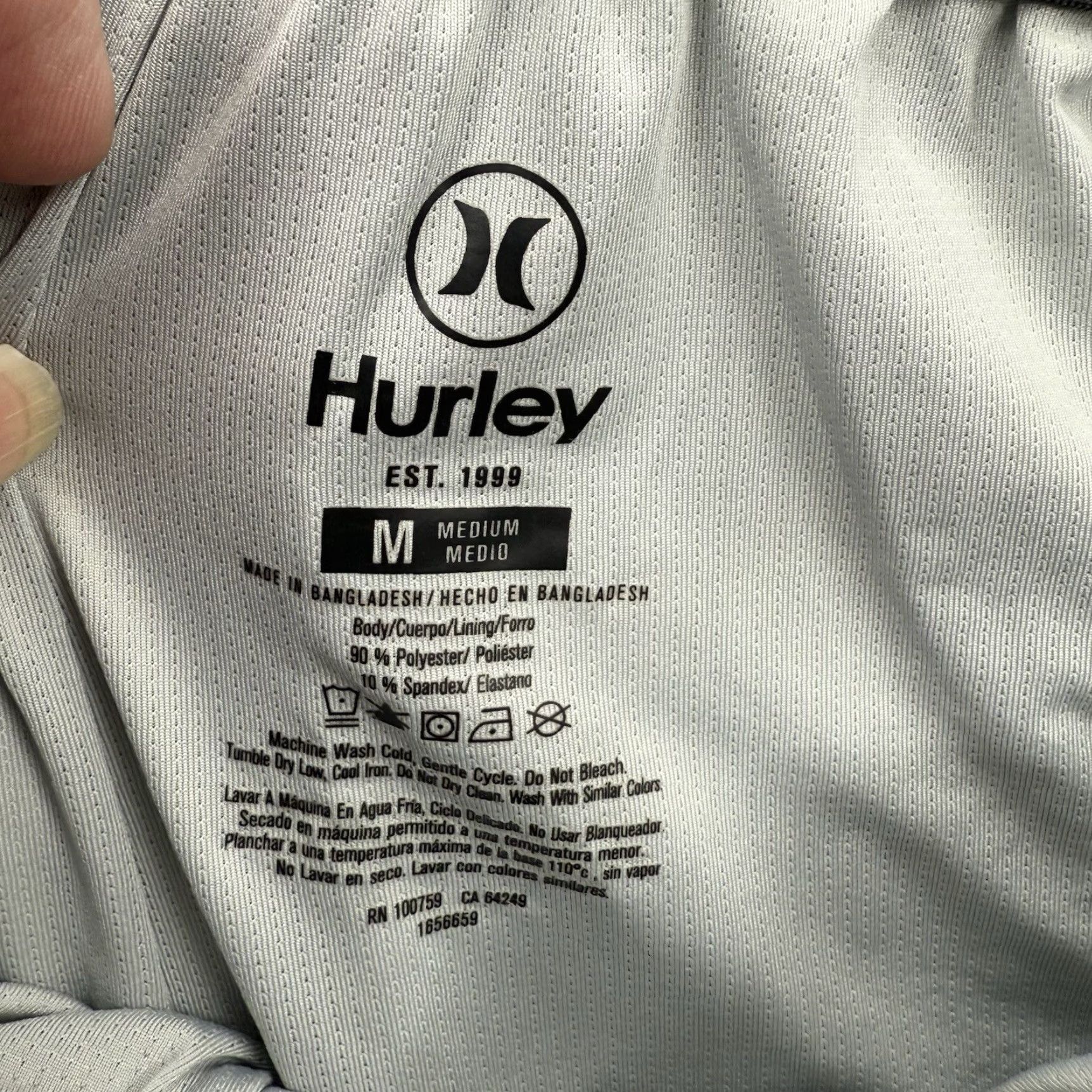 Hurley Hurley Swim Short Men M Polyester Drawstring Beach Weekend Vacation Multicolor Striped 7in Inseam 17in Outerseam Bottom Size US 31 - 3 Thumbnail