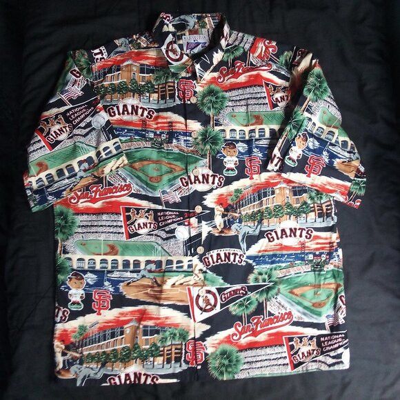Reyn Spooner Vintage Reyn Spooner San Francisco Giants Hawaiian Shirt Size US XL / EU 56 / 4 - 2 Thumbnail