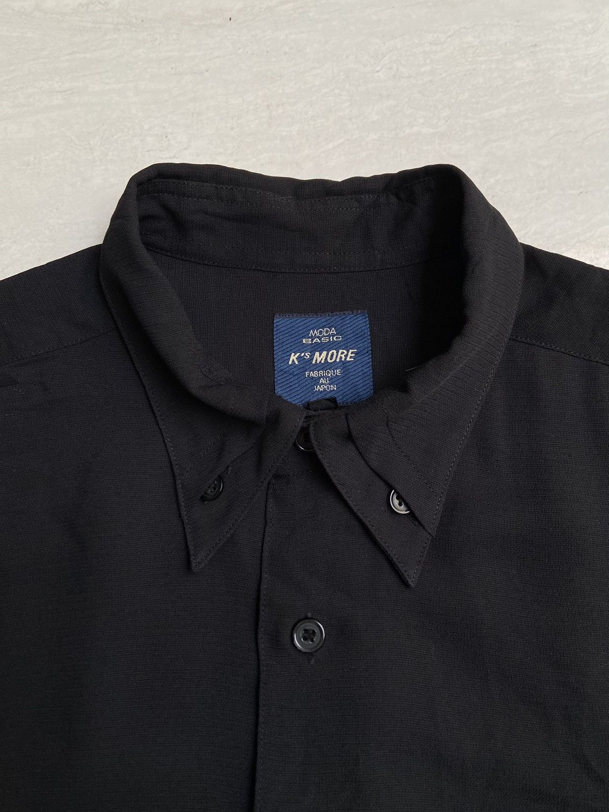 Isamu Katayama Backlash K’S Kadoya MORE MODA BASIC Black Shirt Size US L / EU 52-54 / 3 - 6 Thumbnail