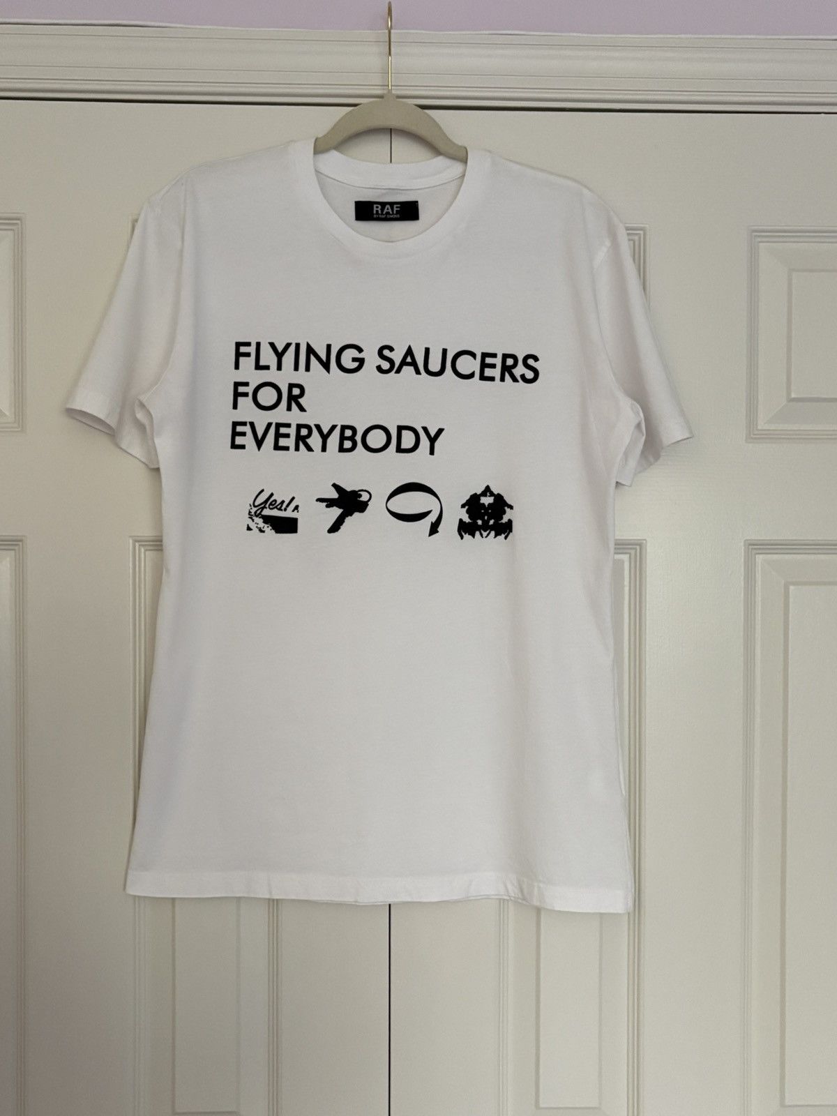 Raf by Raf Simons RAF BY RAF SIMONS Archive "Flying Saucers For Everybody" Tee Size US XL / EU 56 / 4 - 1 Thumbnail
