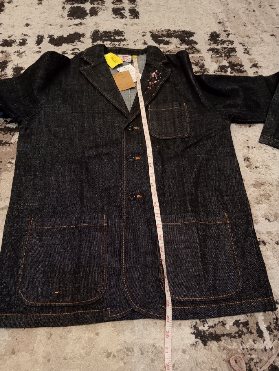 Japanese Brand Japanese Clasic Script Sakura Embroidery Denim Jacket Size US L / EU 52-54 / 3 - 9 Thumbnail