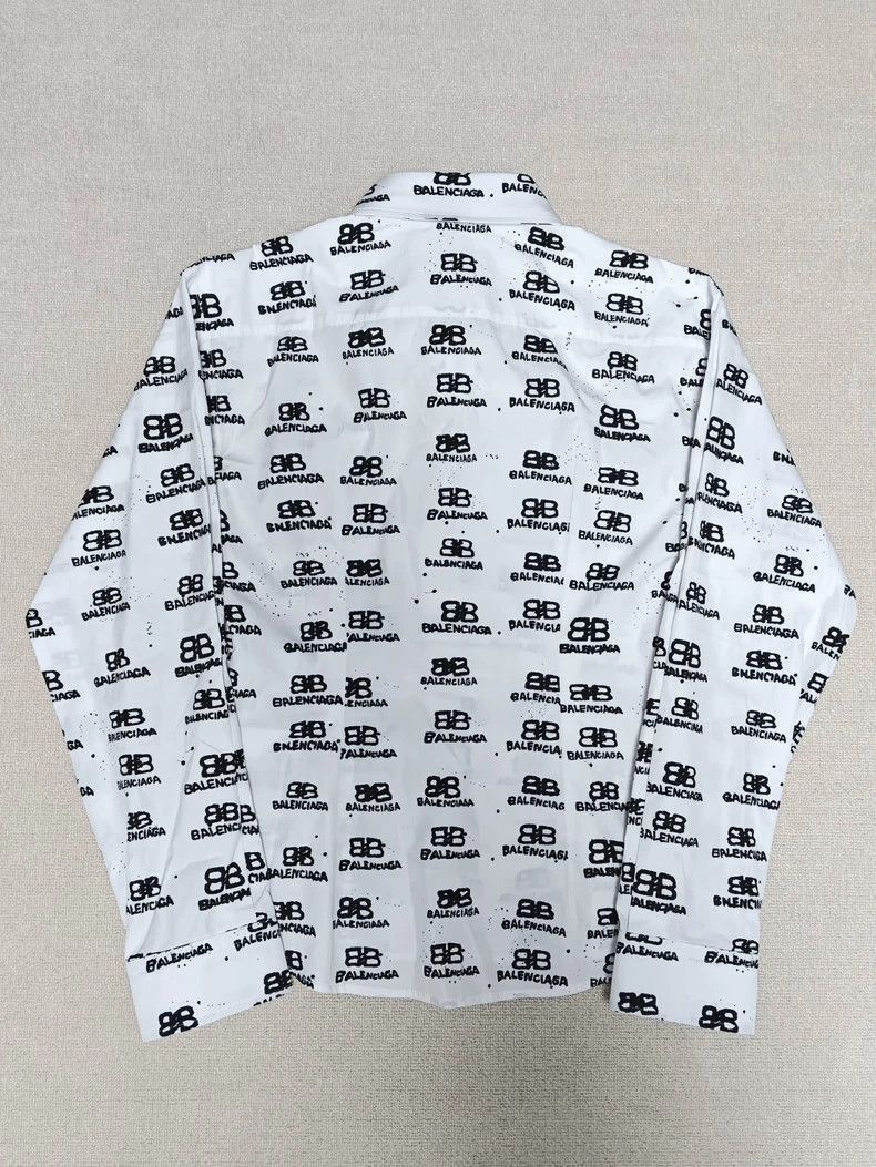 Balenciaga Balenciaga Balenciaga Graffiti Print Long Sleeve Shirt-250 Size US M / EU 48-50 / 2 - 2 Thumbnail