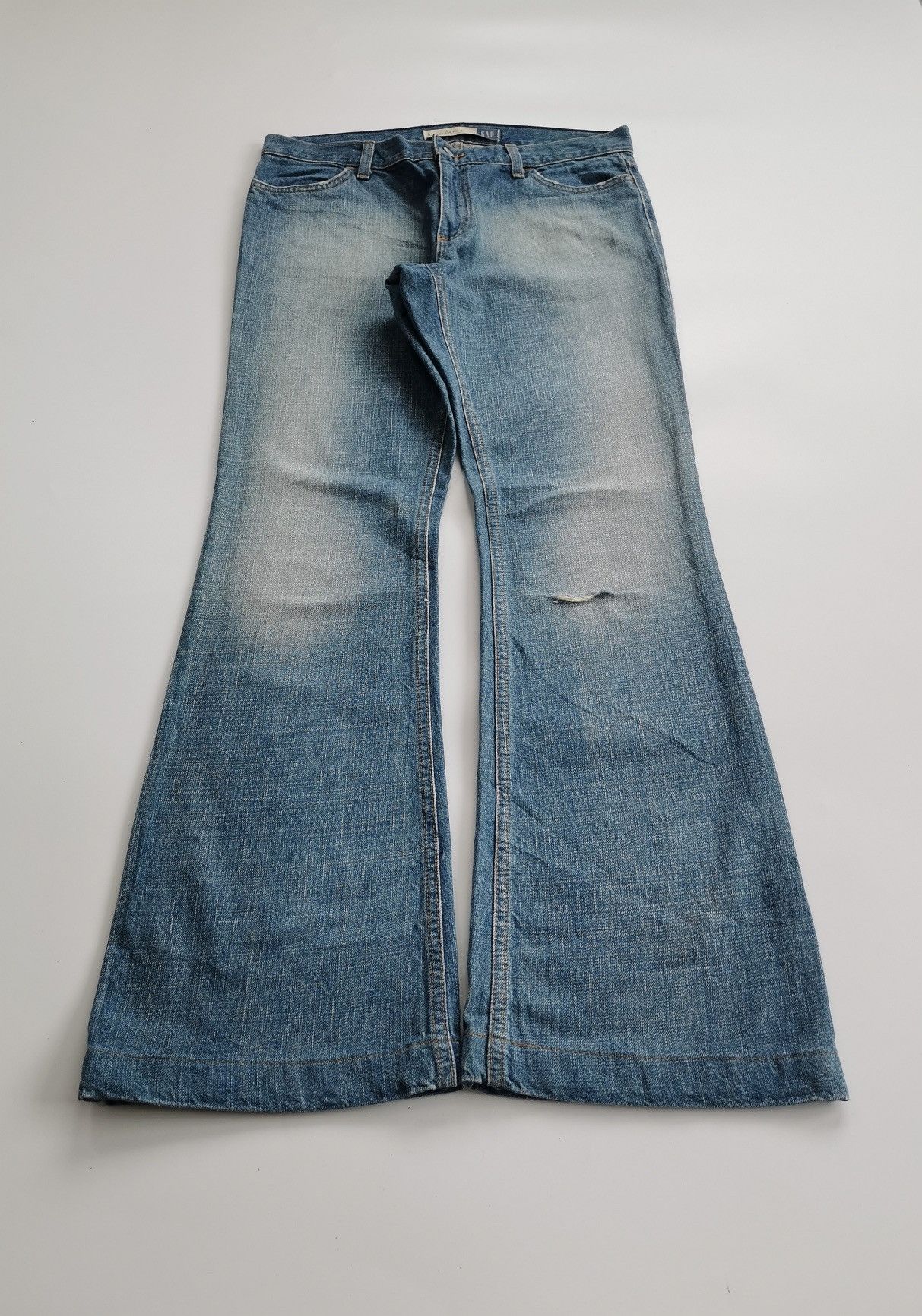 Vintage Vintage Gap USA Flared Bootcut Long Lean Jeans Size US 33 - 2 Thumbnail