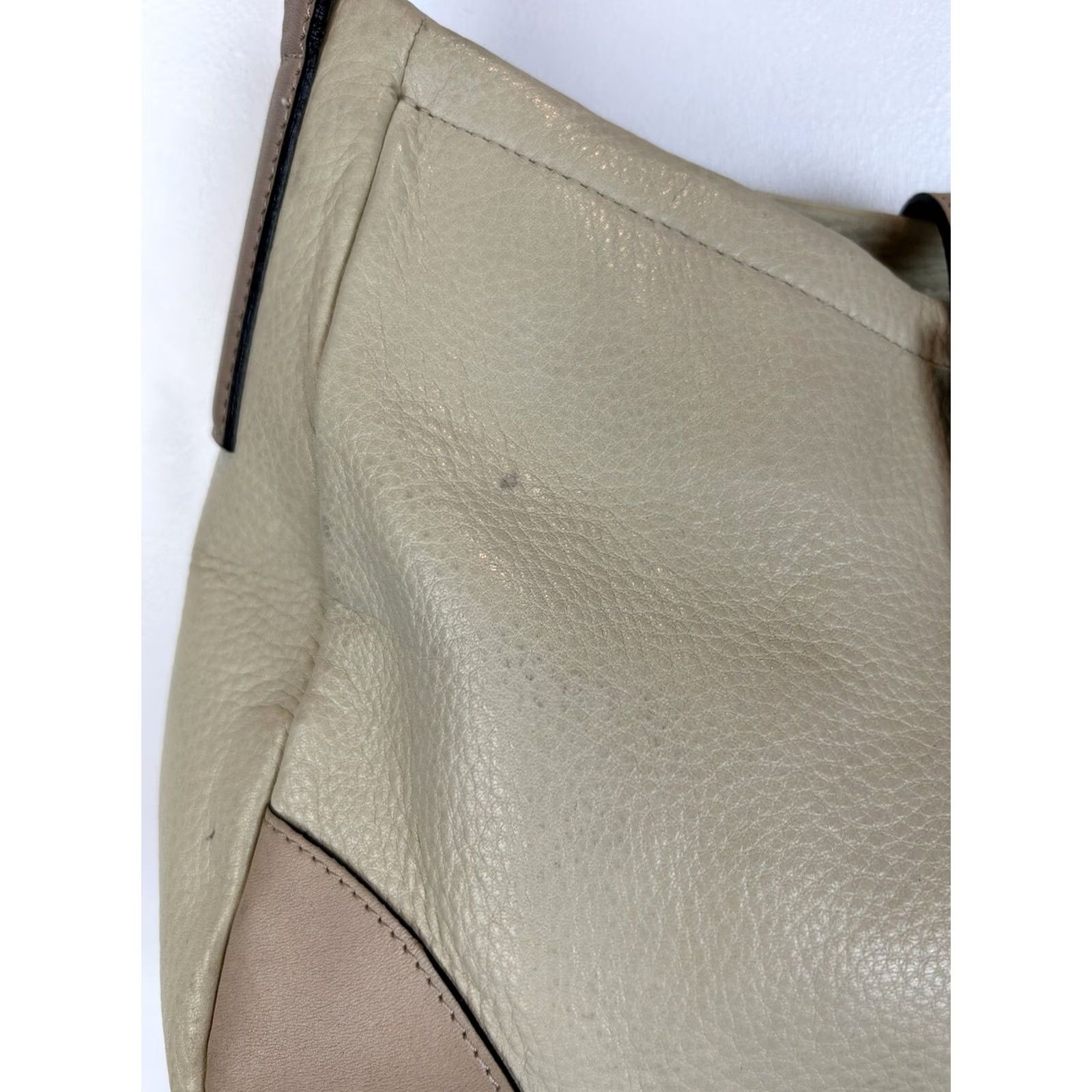 Fossil VINTAGE Fossil Leather Shoulder Bag Capsule Minimalist Ivory 3 Compartment Bag Womens Medium Size ONE SIZE - 7 Thumbnail