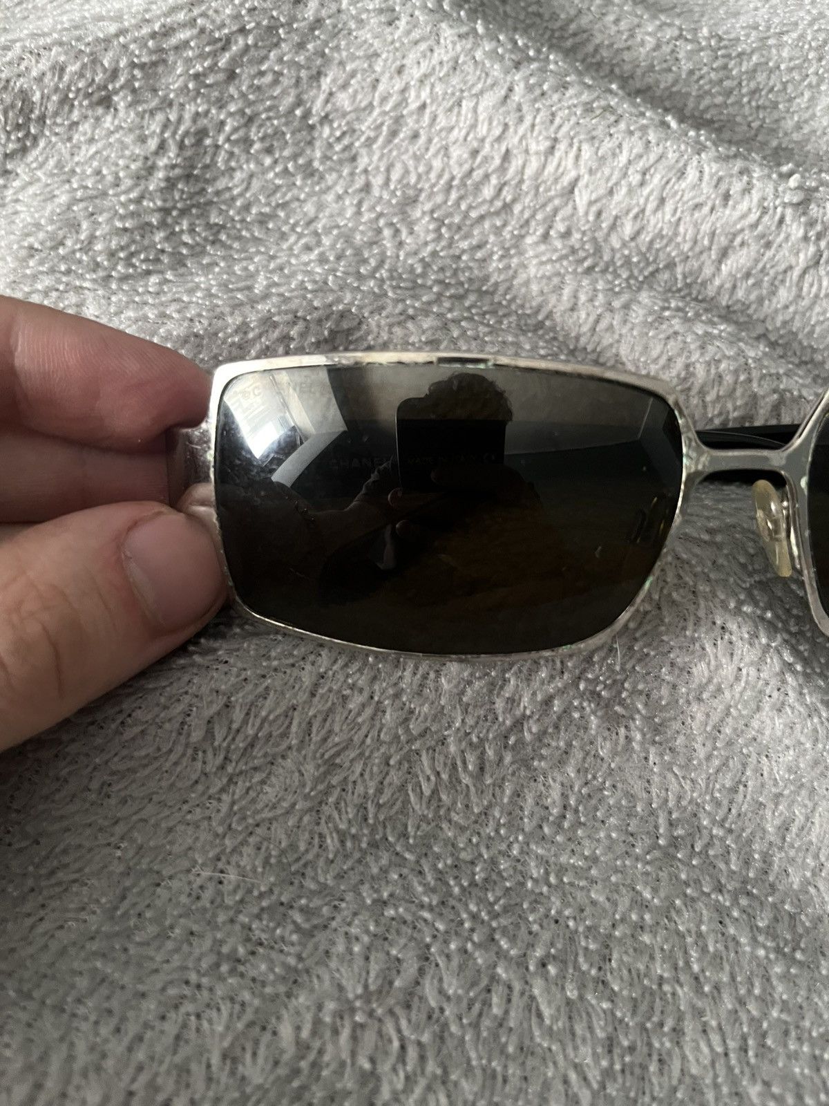 Chanel Vintage Y2K Chanel silver sunglasses Size ONE SIZE - 9 Thumbnail