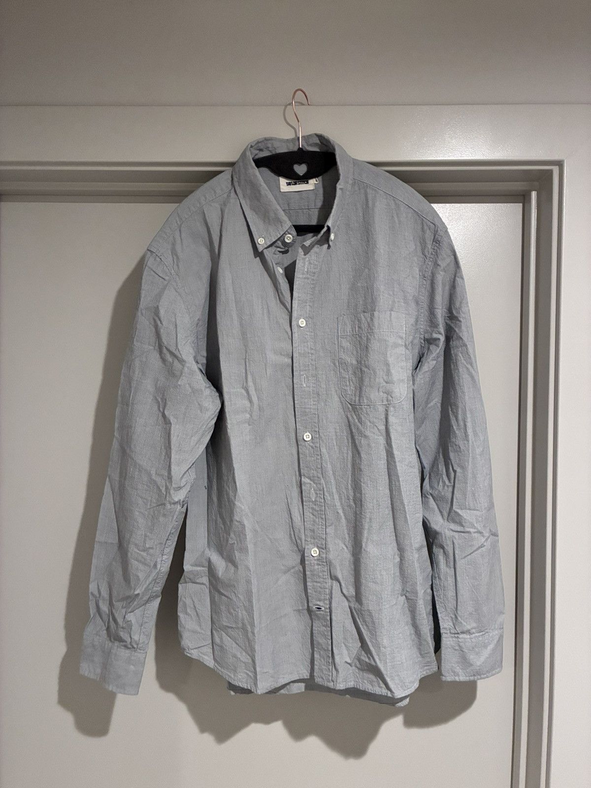 Taylor Stitch Micro seersucker shirt Size US L / EU 52-54 / 3 - 1 Thumbnail