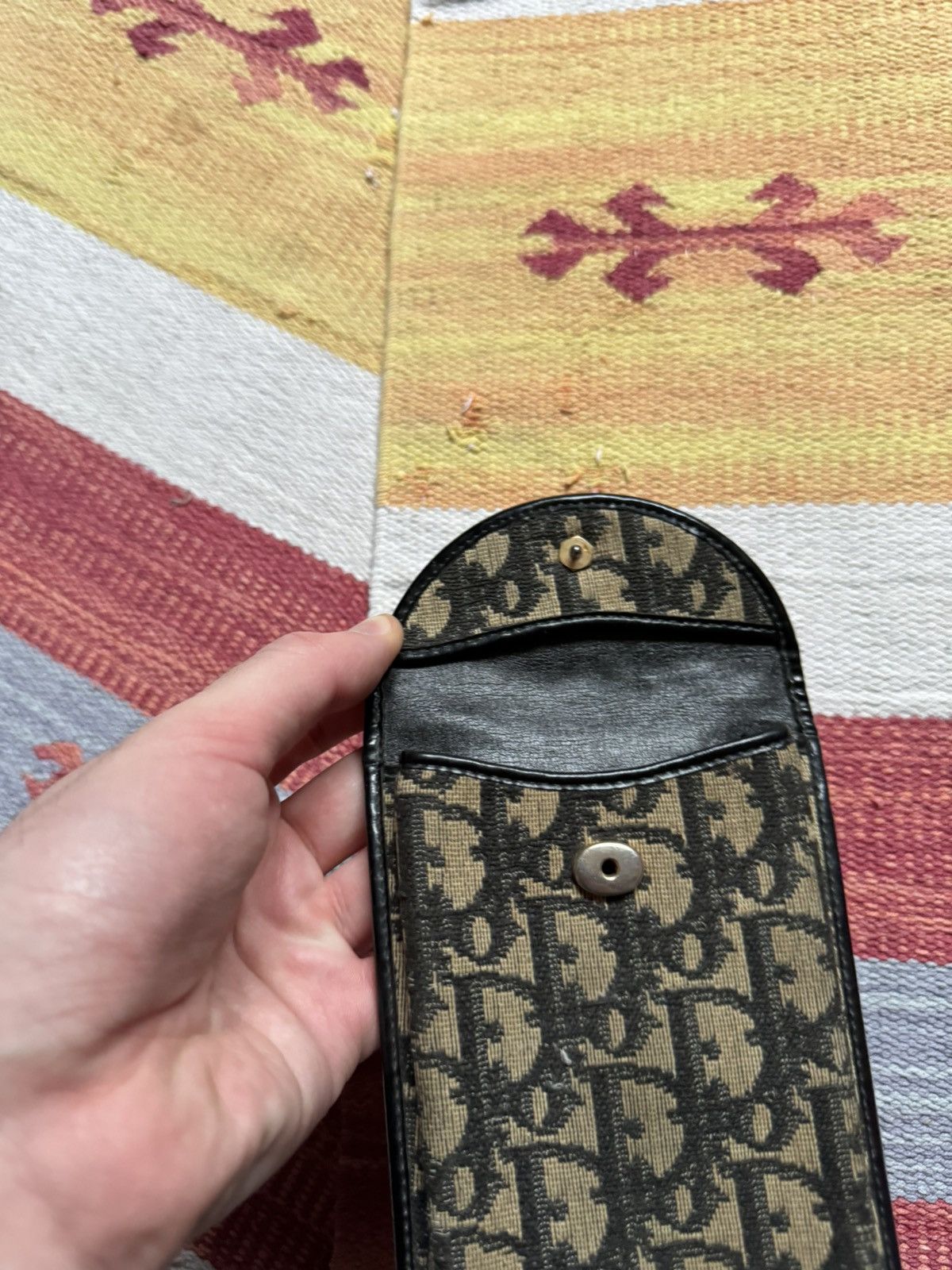 Dior Vintage 80’s Christian Dior Monogram Leather Glasses Case Size ONE SIZE - 4 Thumbnail