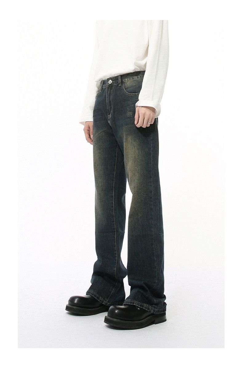 Vintage American-style flared distressed casual jeans Size US 34 / EU 50 - 3 Thumbnail
