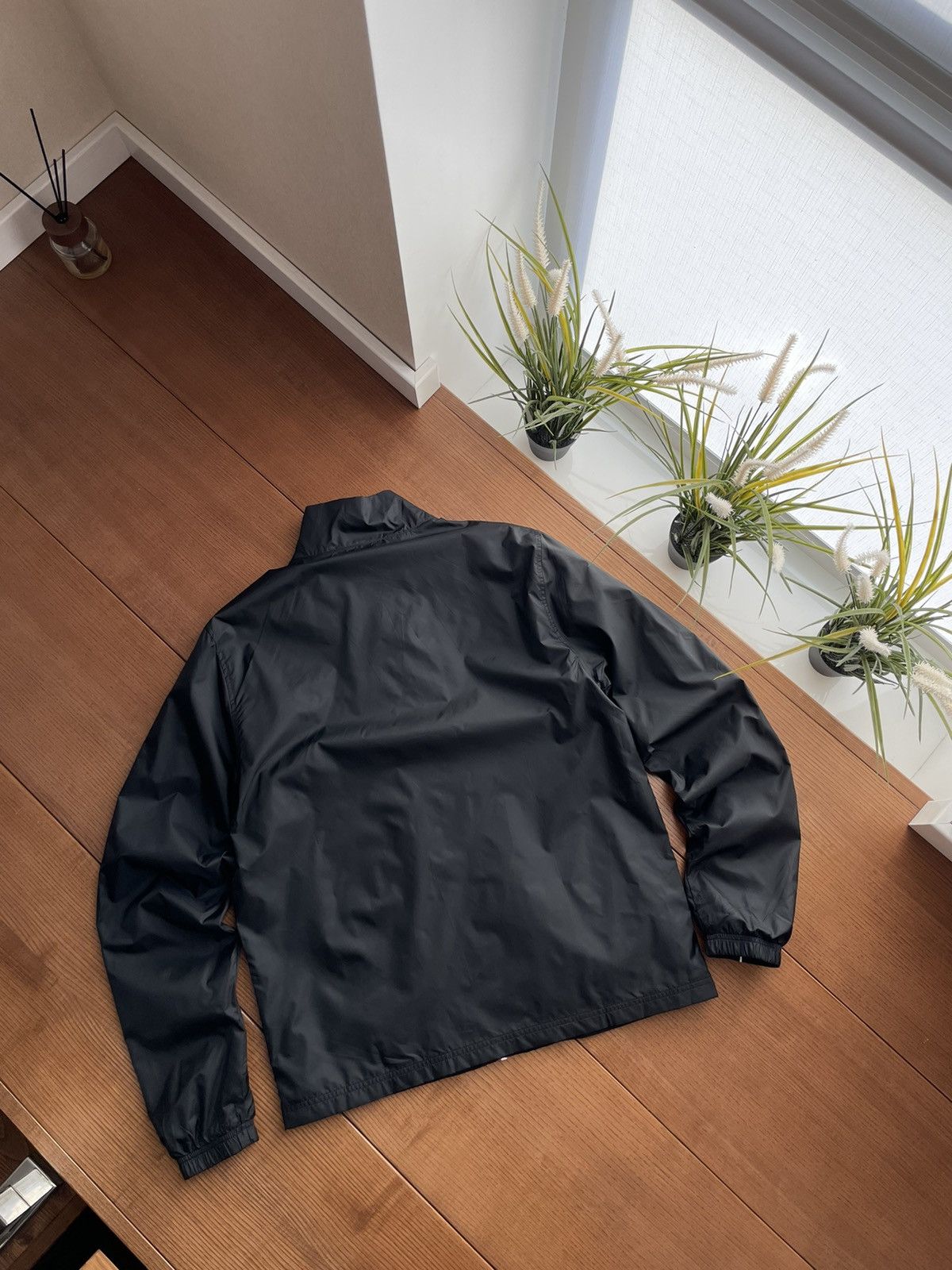 Designer × Nike Vintage Nike Swoosh Drill Nylon Tracking Track Jacket Bomber Size US M / EU 48-50 / 2 - 11 Thumbnail