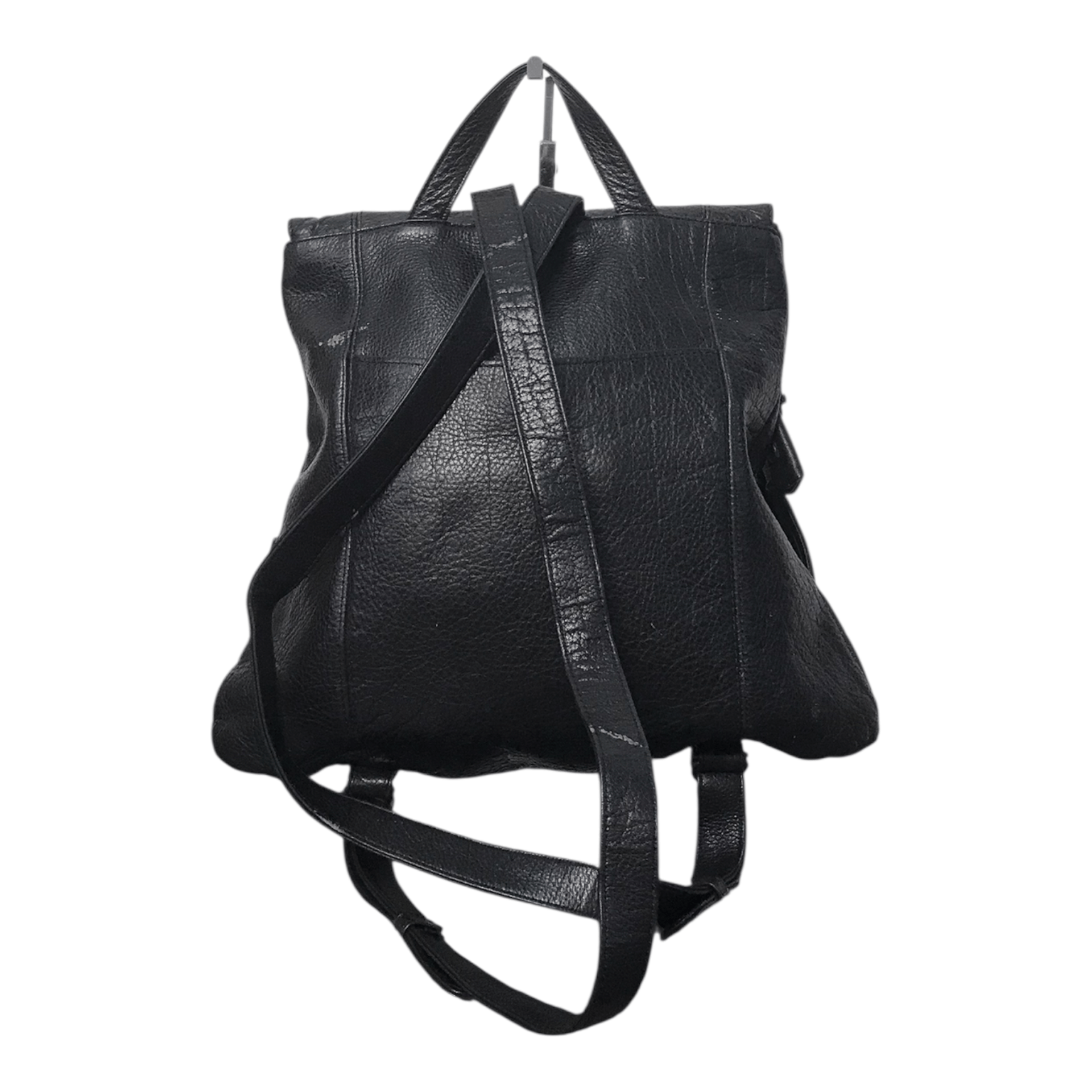 Ibiza Leather Black bagpack