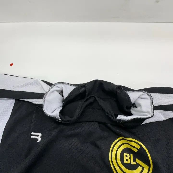 Balenciaga Balenciaga Black Graphic Short-Sleeve Football Shirt 0079-2 Size US L / EU 52-54 / 3 - 5 Thumbnail