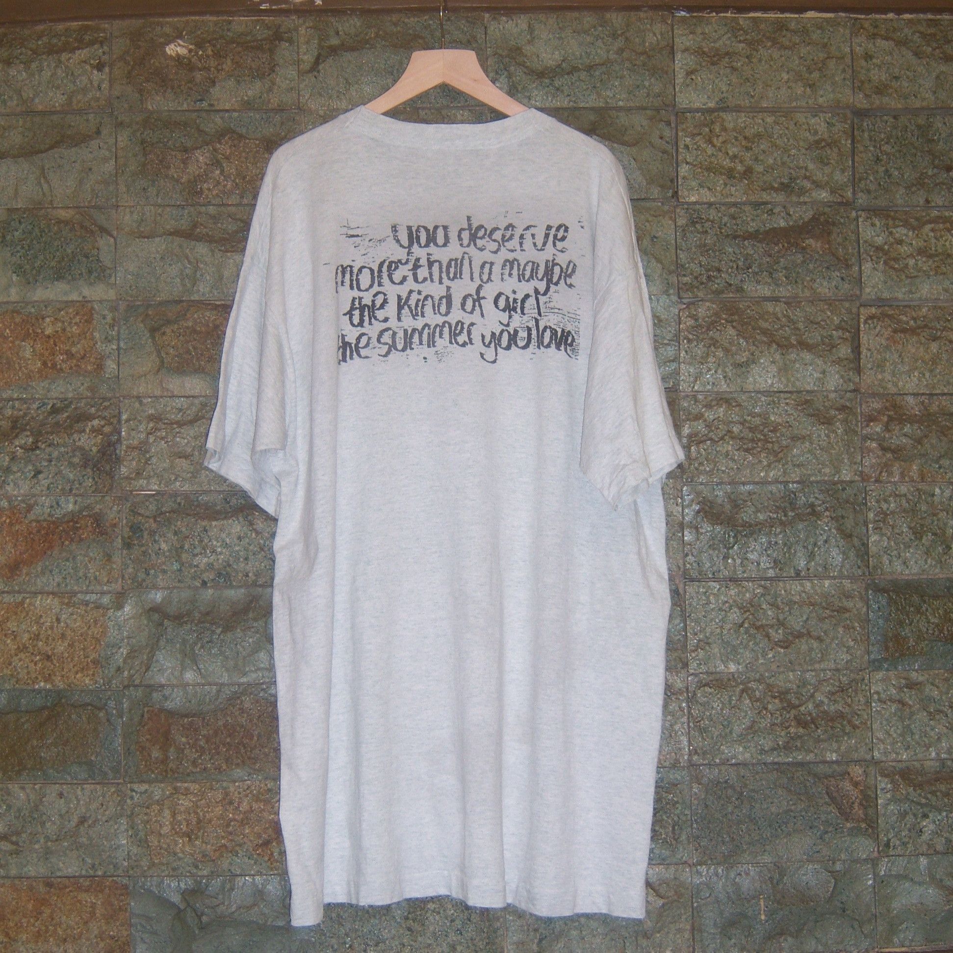 Band Tees × Vintage 90s St Christopher You Deserve More Than A Maybe Size US XL / EU 56 / 4 - 10 Thumbnail