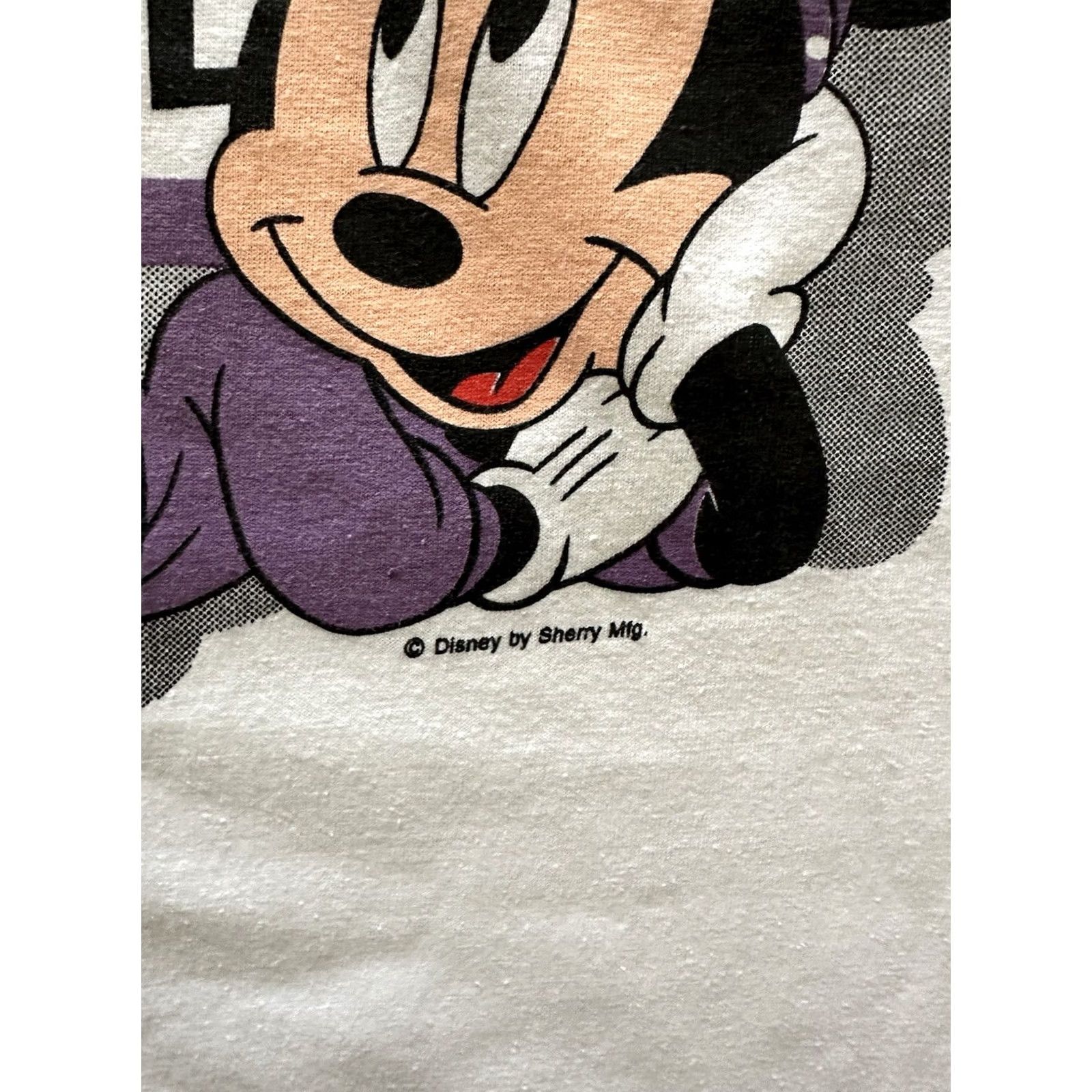 Vintage VINTAGE Sherrys Best Mickey & Minnie Mouse Shirt Mens L White California 90s Graphic Print Crew Neck Short Sleeve Cotton Disney Size US L / EU 52-54 / 3 - 3 Thumbnail