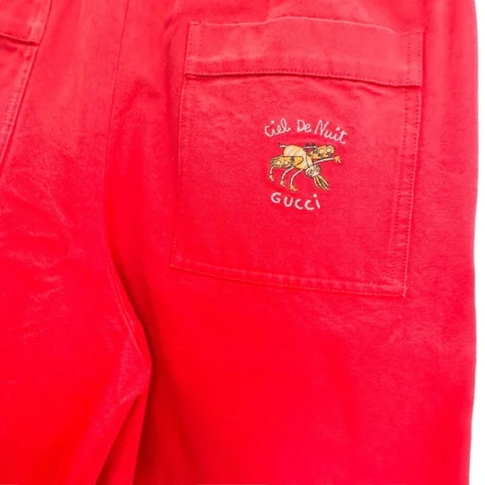 Gucci Gucci Men's Red Canvas Cotton Shorts Size US 30 / EU 46 - 3 Thumbnail