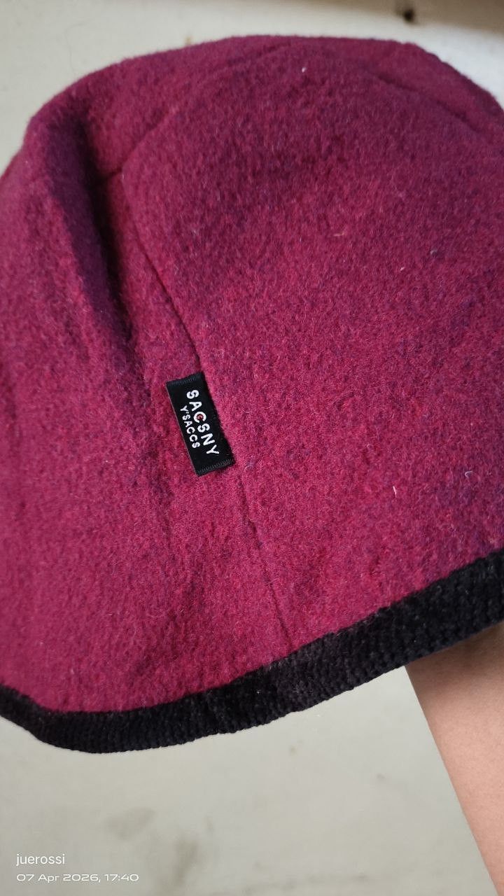 Yohji Yamamoto Yohji Yamamoto Y'saccs Y's Hat Maroon Size ONE SIZE - 2 Thumbnail