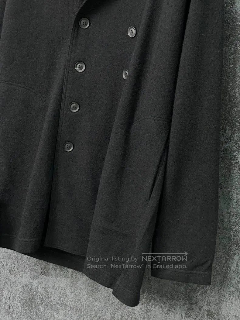 Yohji Yamamoto Yohji Yamamoto Black Button Coat. Size US L / EU 52-54 / 3 - 4 Thumbnail