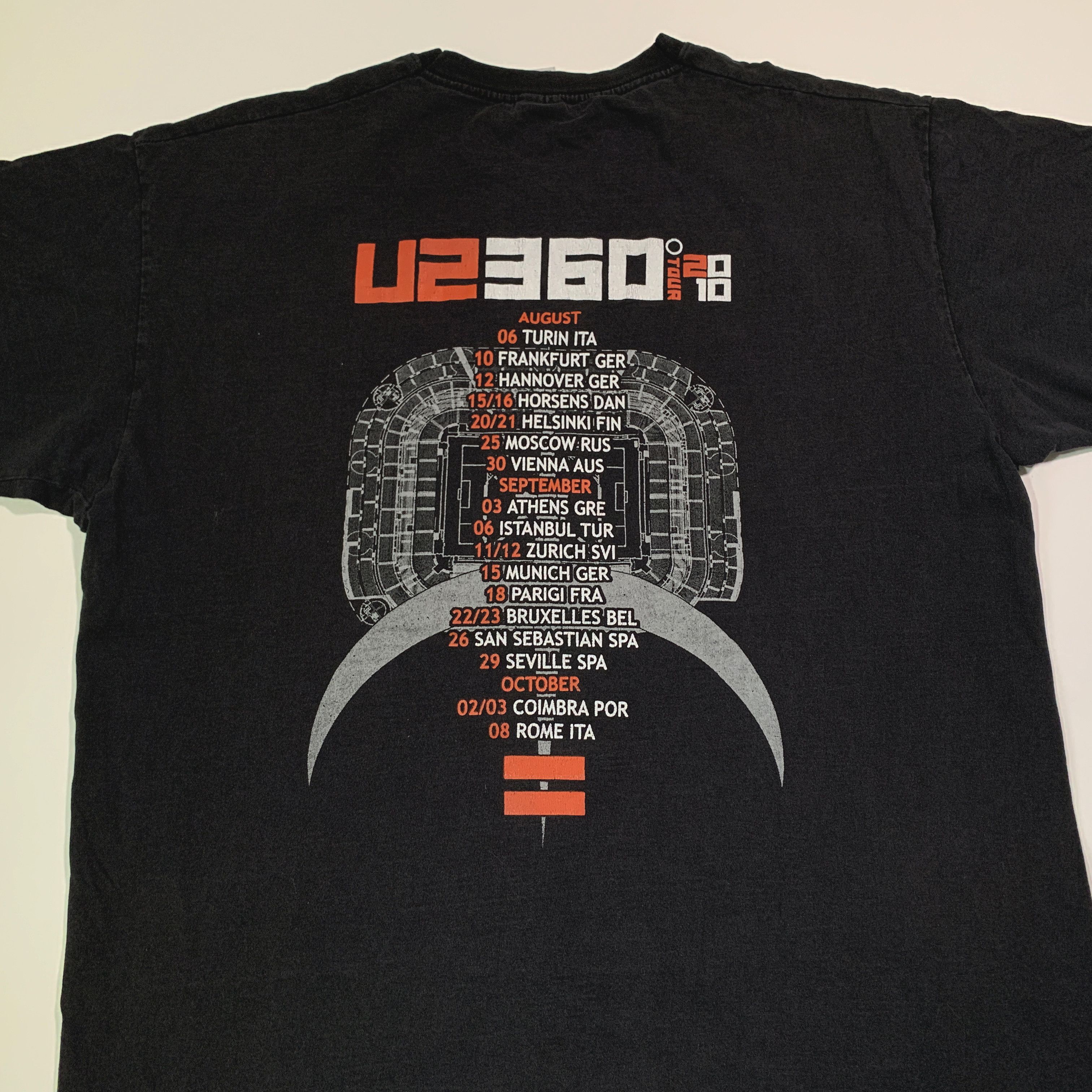 Band Tees × Vintage Vintage 2010 U2 360 Tour T-shirt Size US L / EU 52-54 / 3 - 4 Thumbnail