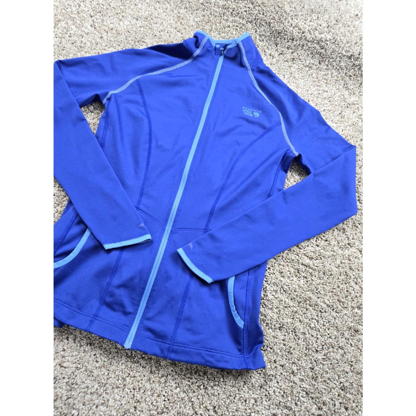 Mountain Hardwear Mountain Hardwear Jacket Womens Medium Blue Stretch Fleece Full Zip Midweight Size M / US 6-8 / IT 42-44 - 2 Thumbnail