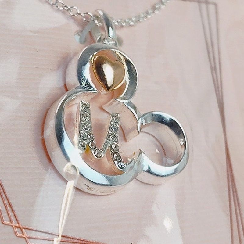 Disney Disney Mickey Mouse Initial "M" Necklace Gold Plated NIP Size ONE SIZE - 3 Thumbnail